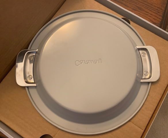 Caraway Pie Pan - 9 inch Non-Stick Ceramic Baking Pan with Handles - Oven Safe up to 550F - Non-Toxic, PTFE & PFOA Free - Navy customer photo 2