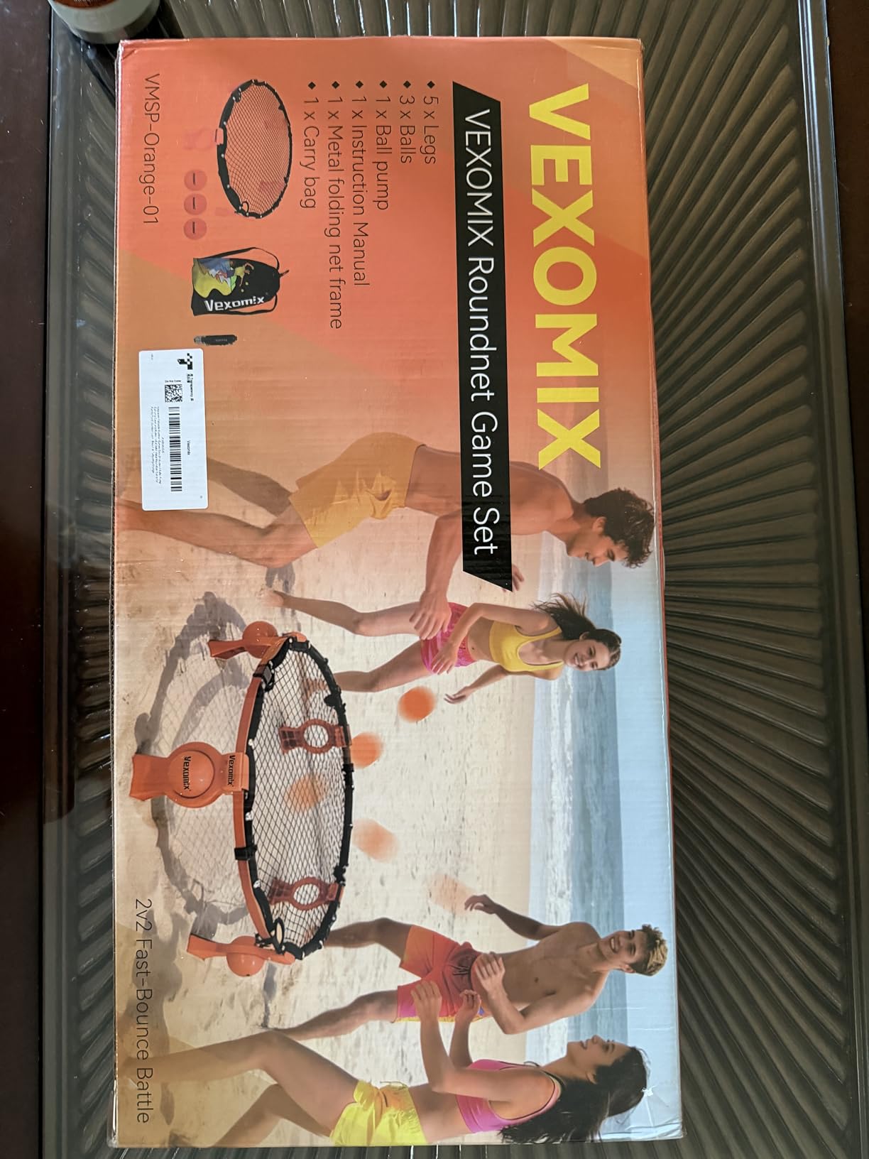 Upgraded Foldable Outdoor Games Kit (Includes 3 Balls, Pump, Carrying Case & Rules), VEXOMIX Metal Roundnet Game Set for Backyard, Lawn, Beach & Tailgating customer photo 1