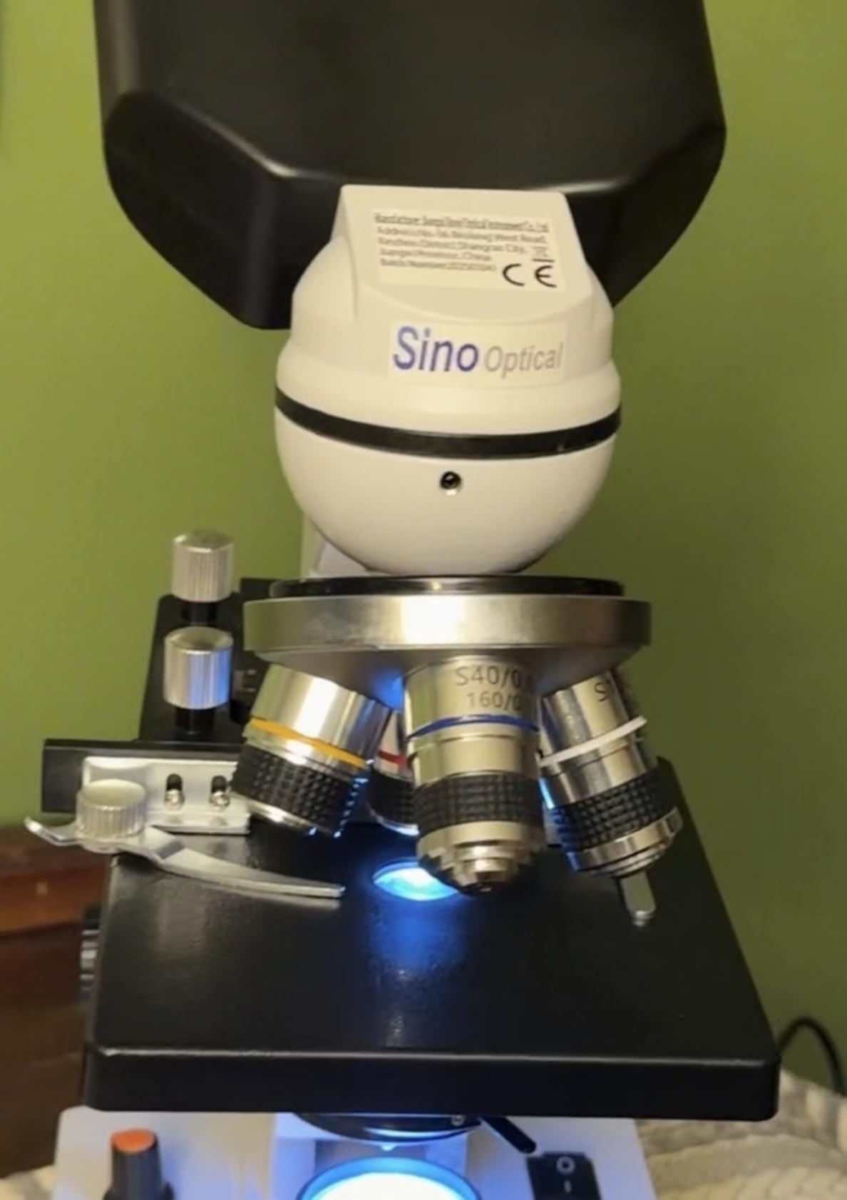 Adult Student Compound Binocular Microscope - 40X-5000X High-Magnification Large-Field Professional Biological Microscope, Suitable for Schools, Laboratories, and Home Education customer photo 1