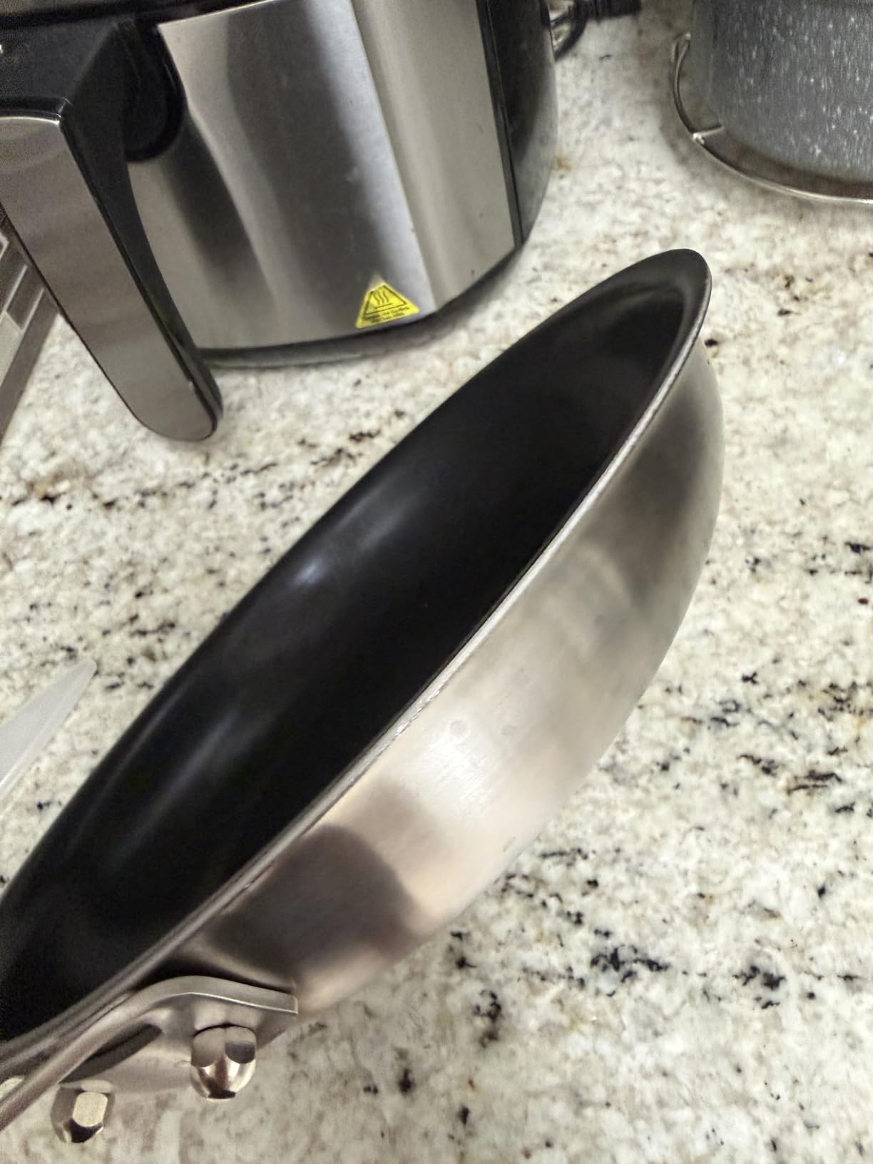 10 Inch Nonstick Frying Pan, Tri-Ply Clad Stainless Steel Skillet with Reinforced Coating, Detachable Handle with Silicone Sleeve, Dishwasher & Oven Safe, Induction Compatible, PFOA-Free customer photo 2