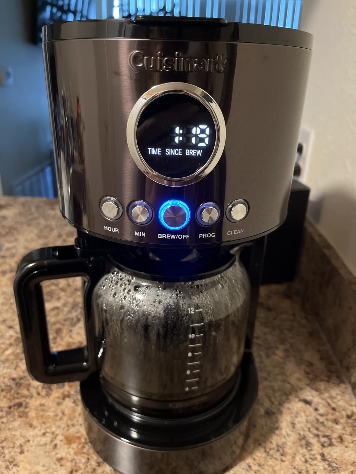 Cuisinart Stainless Steel 12-Cup Coffee Machine, Black Stainless Steel DCC-1220BKS customer photo 1