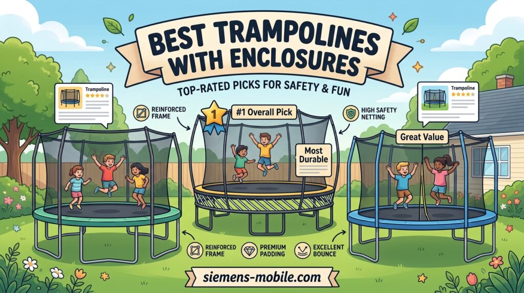 Best Trampolines With Enclosures