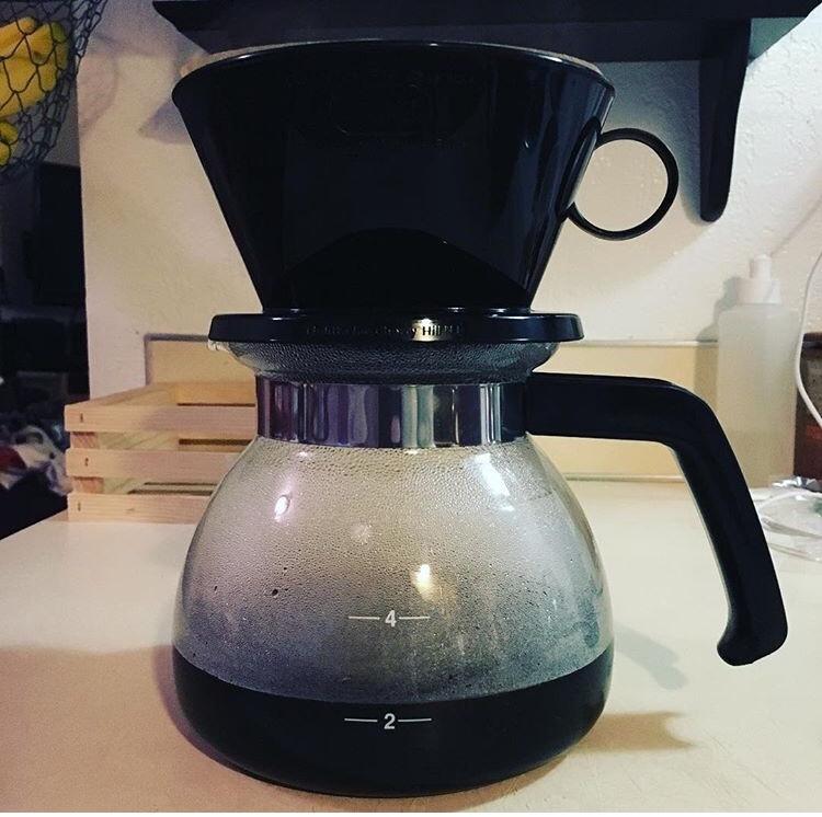 Melitta Pour-Over Coffee Brewer W/ Glass Carafe, Holds 6 - 6 Oz Cups, Black customer photo 2
