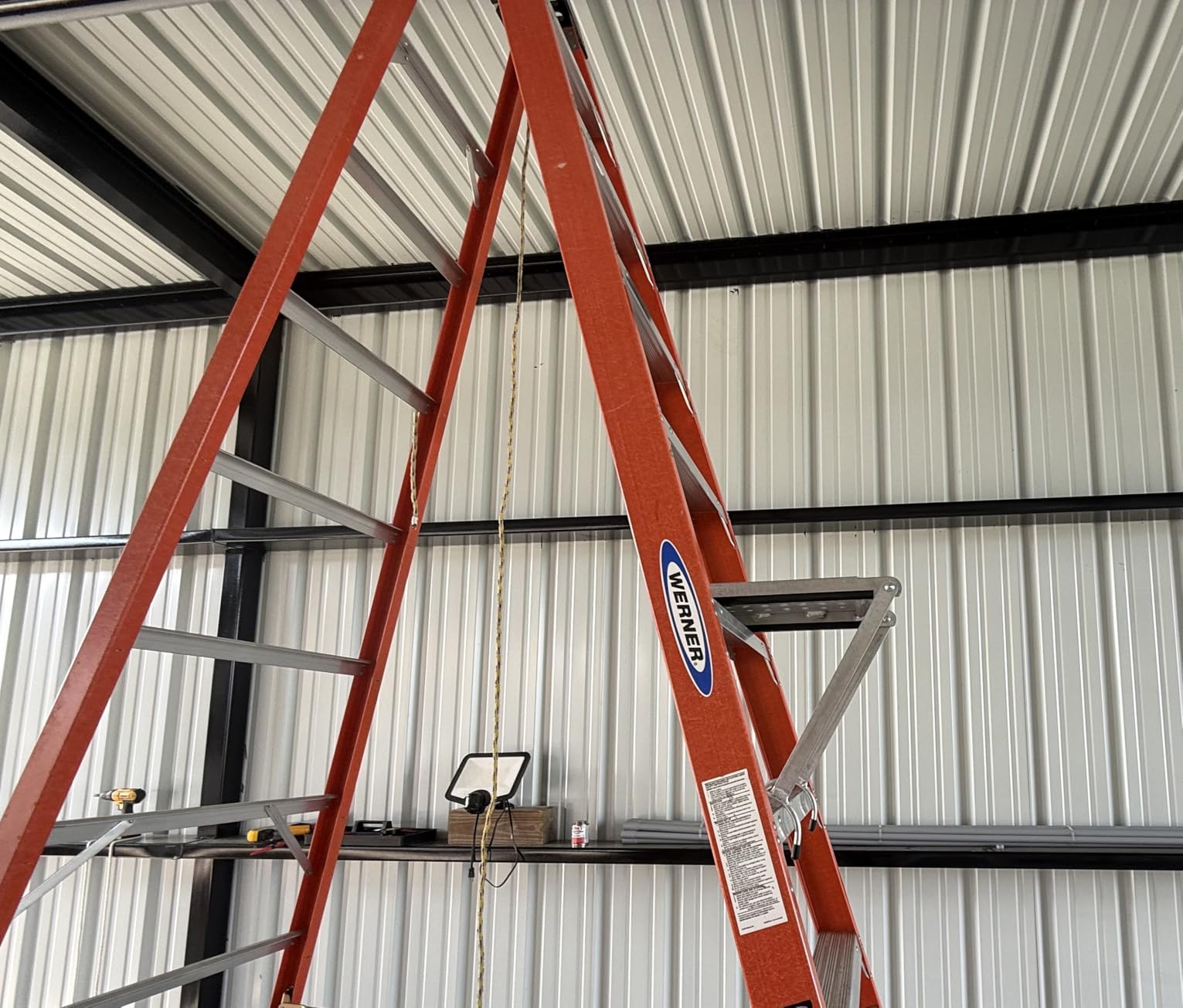 Little Giant Work Platform, Ladder Stand-Off Accessory, 10104 | Flat Standing Platform, Tool Tray, Anti-Fatigue, Fits Multi-Position Ladders, Rated up to 375 lbs. customer photo 1