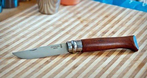 Opinel No. 08 INOX - Stainless Steel Folding Pocket Knife, Beechwood Handle | Sustainable Beech Wood, European Stainless Steel, Lightweight, Virobloc Collar, Iconic Design, Made in France customer photo 1