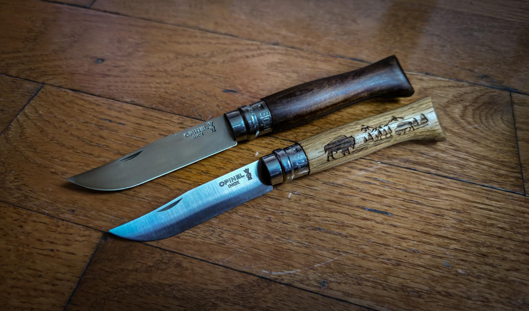 Opinel Stainless Steel Folding Pocket Knife, Premium Woods (No. 08/Olive) customer photo 1