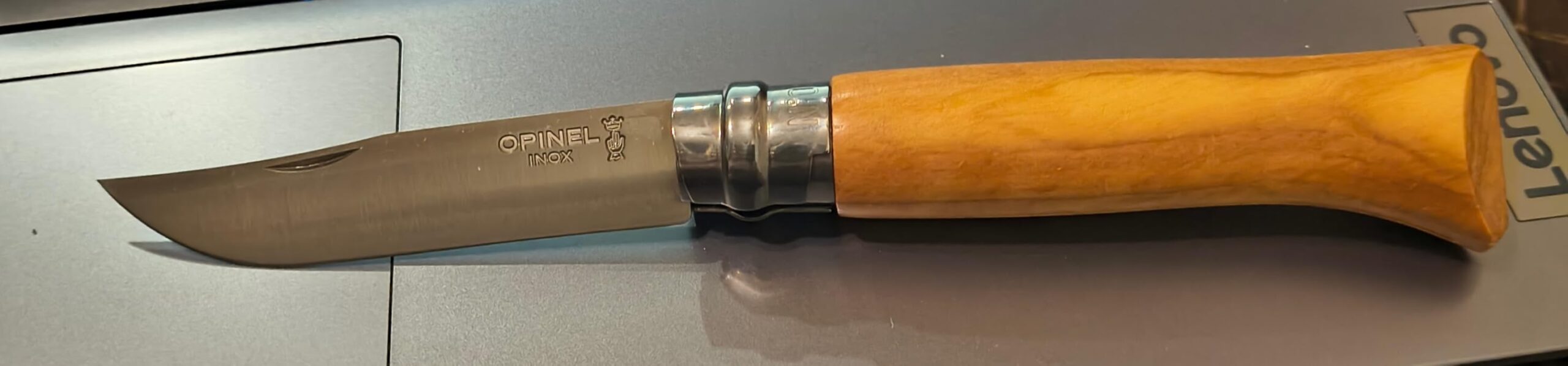 Opinel Stainless Steel Folding Pocket Knife, Premium Woods (No. 08/Olive) customer photo 2
