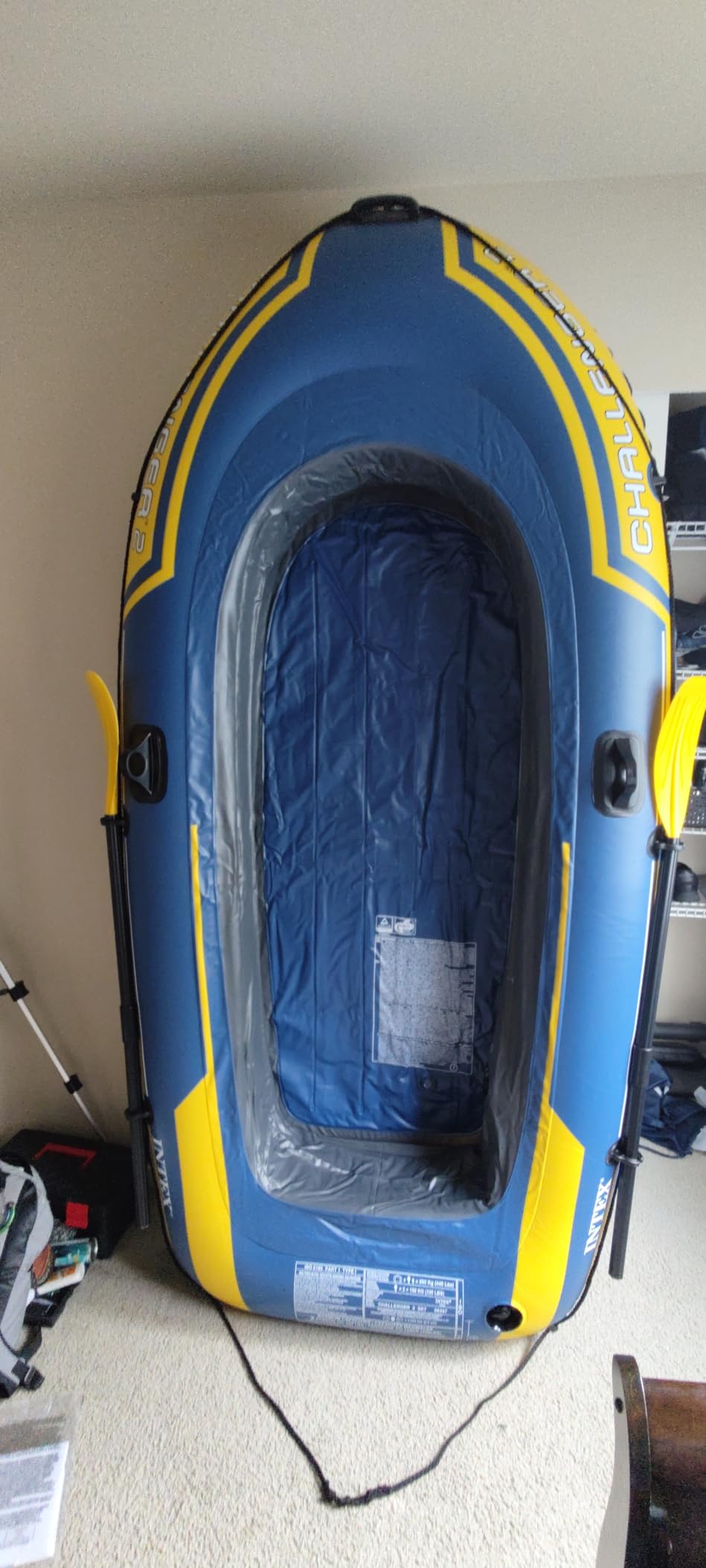 INTEX Challenger Inflatable Boat Set: Includes Deluxe 48in Boat Oars and High-Output Pump customer photo 1
