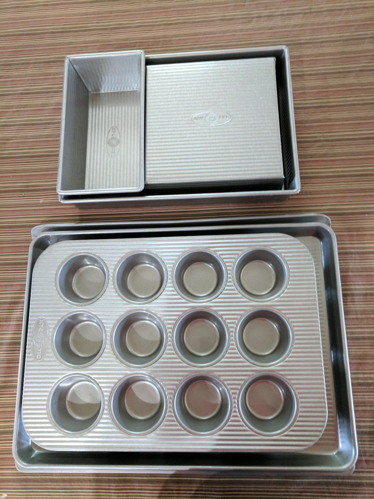USA Pan 3-Piece Warp Resistant Non-Stick Aluminized Steel Bakeware Set customer photo 1