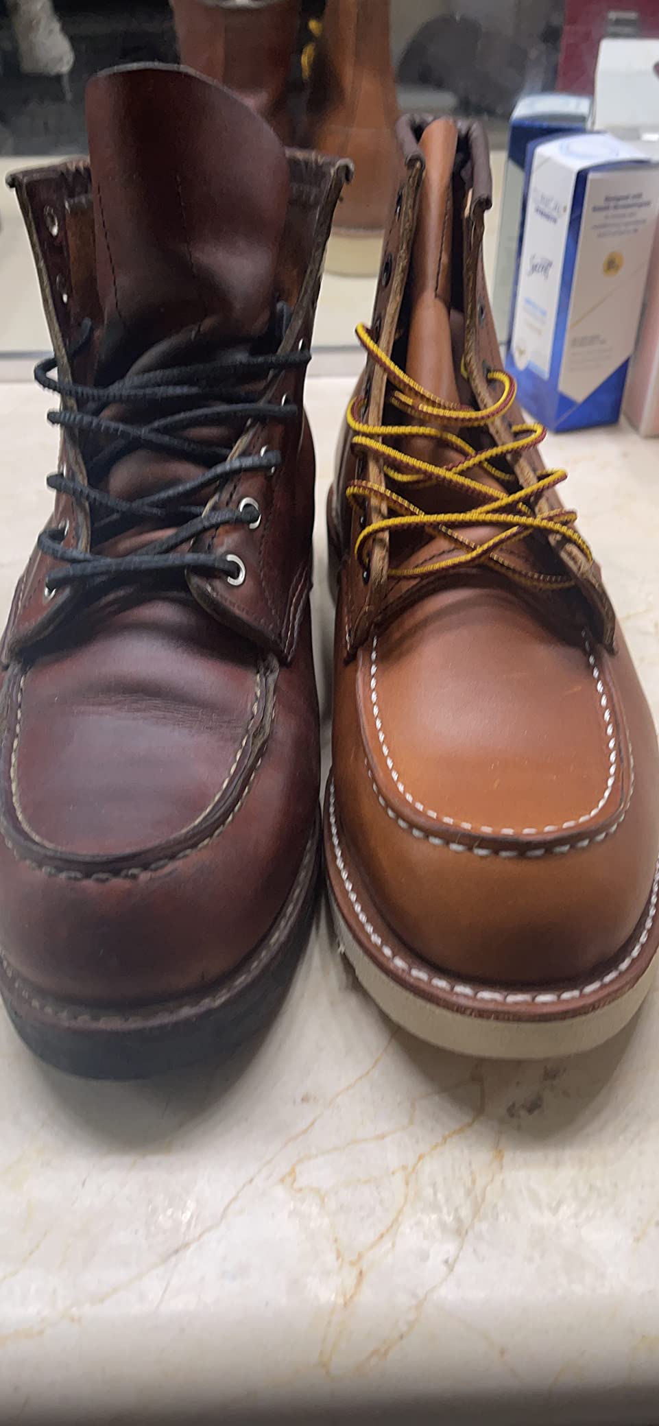 Red Wing Shoes Heritage Classic Moc Men's 6-Inch Boot, Full Grain Oiled and Waxed Leather, Traction Tred Wedge Sole customer photo 1