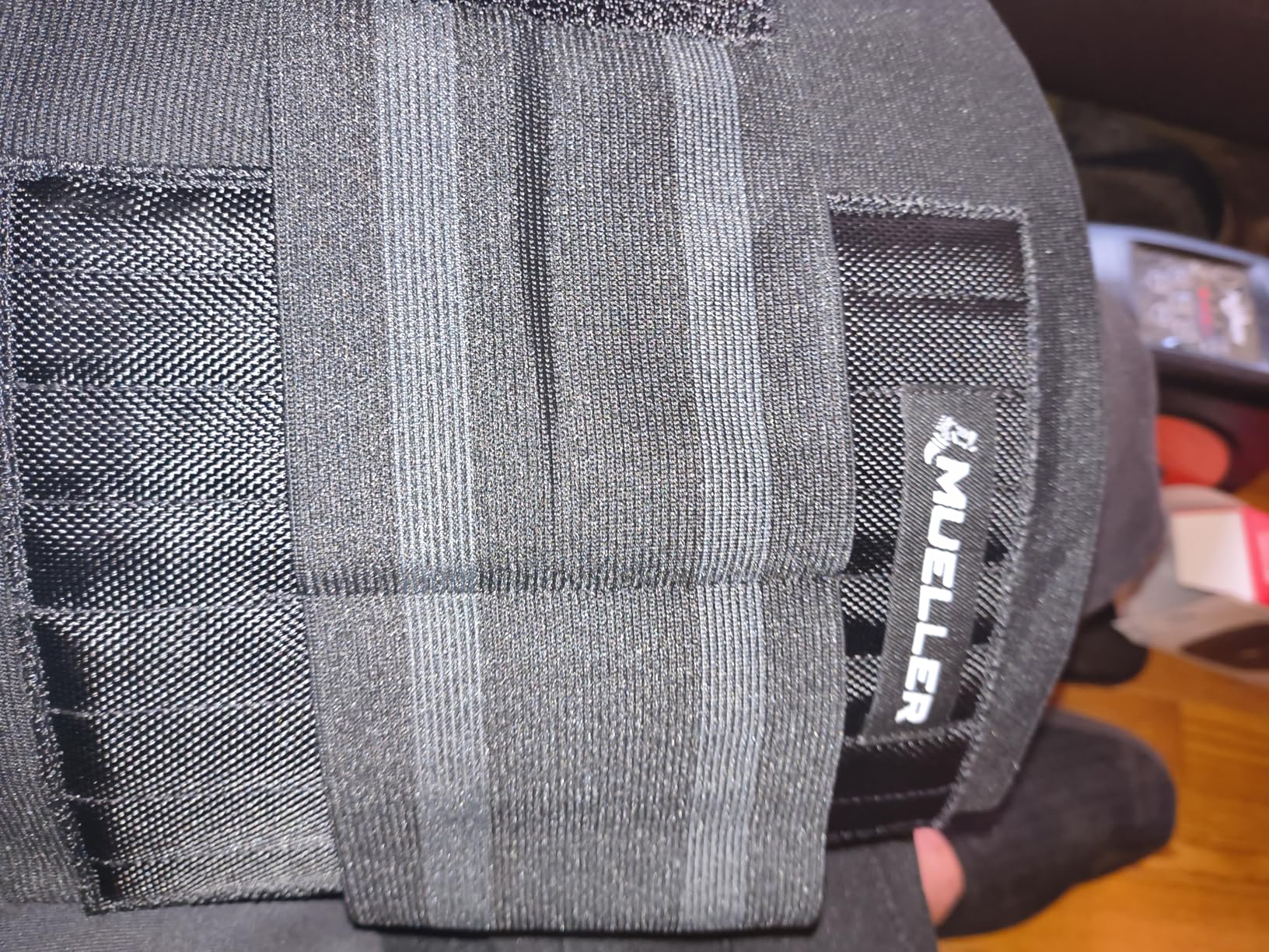 MUELLER Sports Medicine Adjustable Back Brace, Ideal for Upper and Lower Back Pain, Relief & Support for Men and Women, Strains, Sciatica, Scoliosis, Black customer photo 1