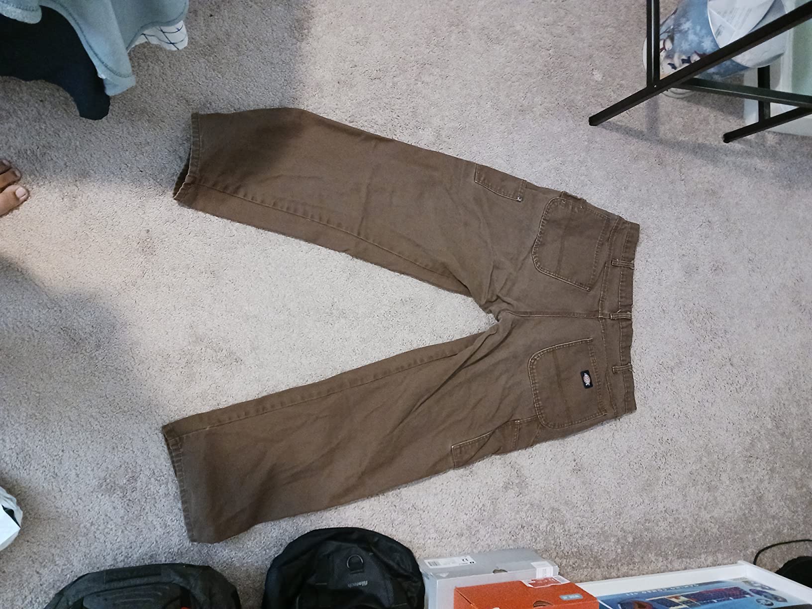 Dickies Men's Relaxed Fit Sanded Duck Carpenter Jean customer photo 2
