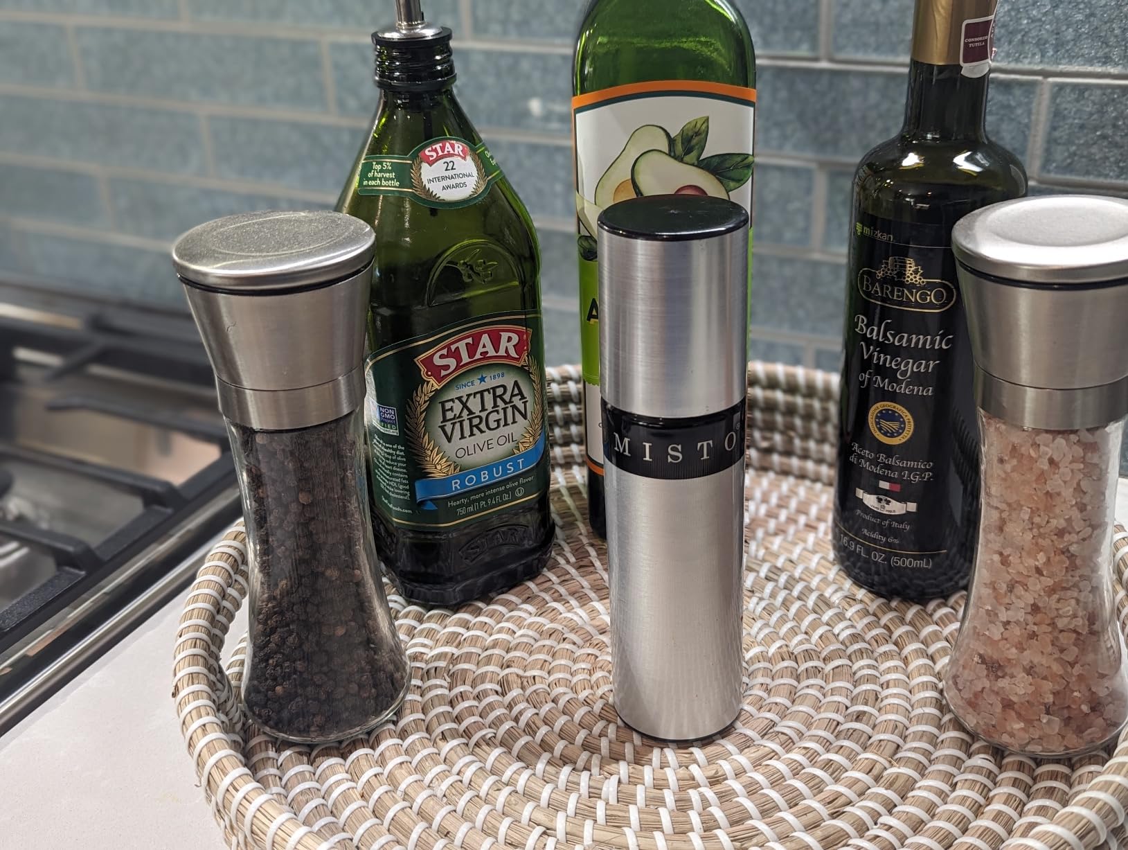 Misto Gourmet Olive Oil Sprayer Set of 2 Aluminum Bottles - Refillable Pump Mister for Cooking, Salads, Grilling - 3.2 oz Each, No Propellants customer photo 2