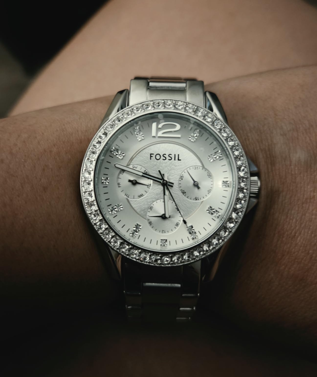 Fossil Women's Watch, Riley Quartz Stainless Steel Multifunction Watch for Women customer photo 2