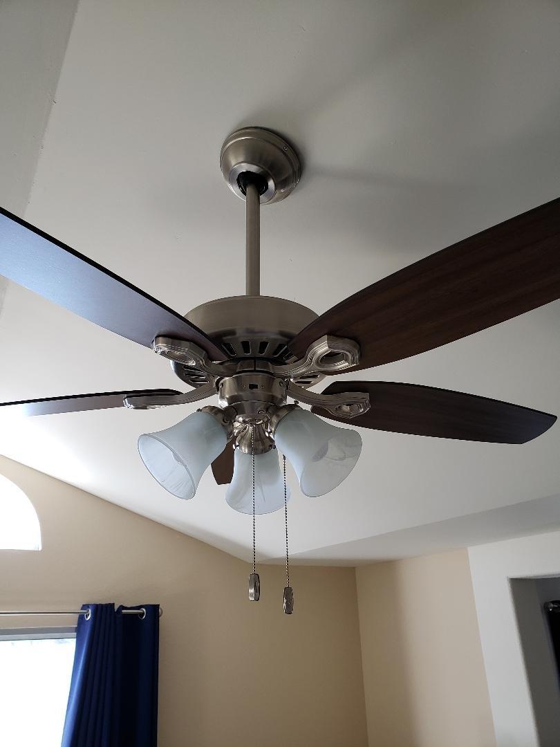 Hunter Builder Plus, Indoor, Ceiling Fan, Pull Chain, 52 inch, New Bronze | with LED Lights, Standard Mount, 5 Blades, For Bedroom, Living Room, Includes Bulbs, 53238 customer photo 2