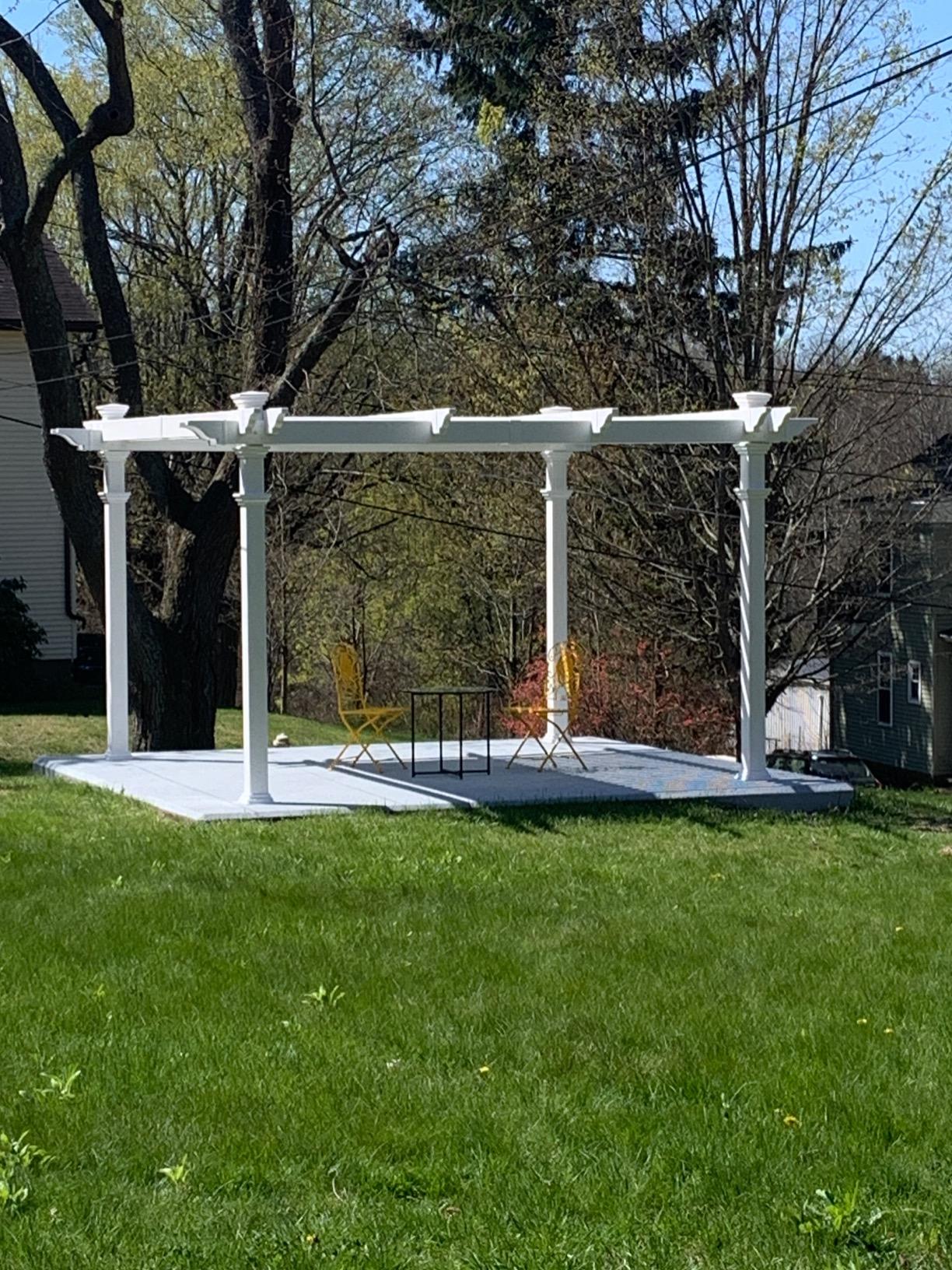 Camelot 12' x 12' Adjustable Louvered Vinyl Pergola customer photo 1