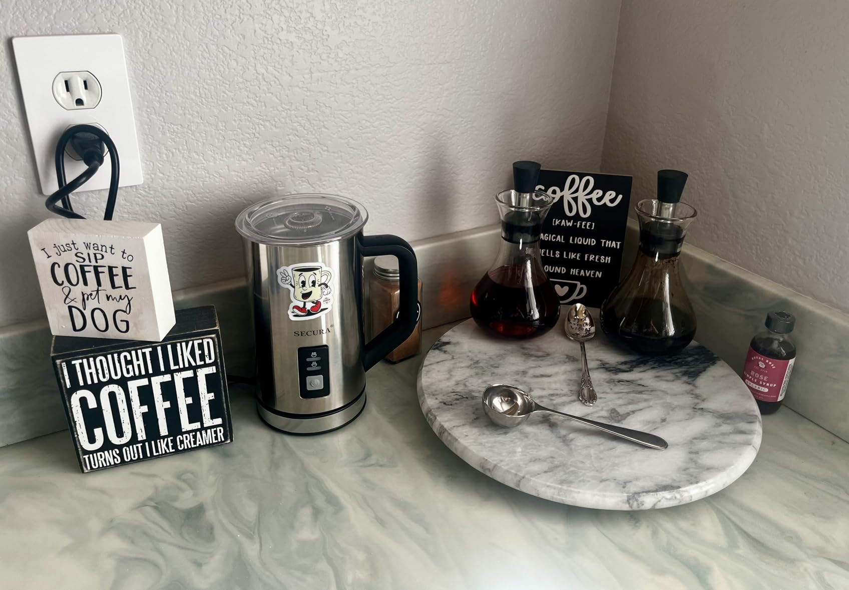 Secura Milk Frother, Electric Milk Steamer Stainless Steel, 8.4oz/250ml Automatic Hot and Cold Foam Maker and Milk Warmer for Latte, Cappuccinos, Macchiato, 120V customer photo 1