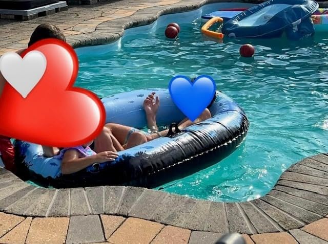 Sieco Design Aquavue Voyager Clear Bottom Inflatable Raft - Transparent Bottom Float for Kids and Adults - Pool, Lake and Beach Float with Underwater Viewing Window customer photo 2