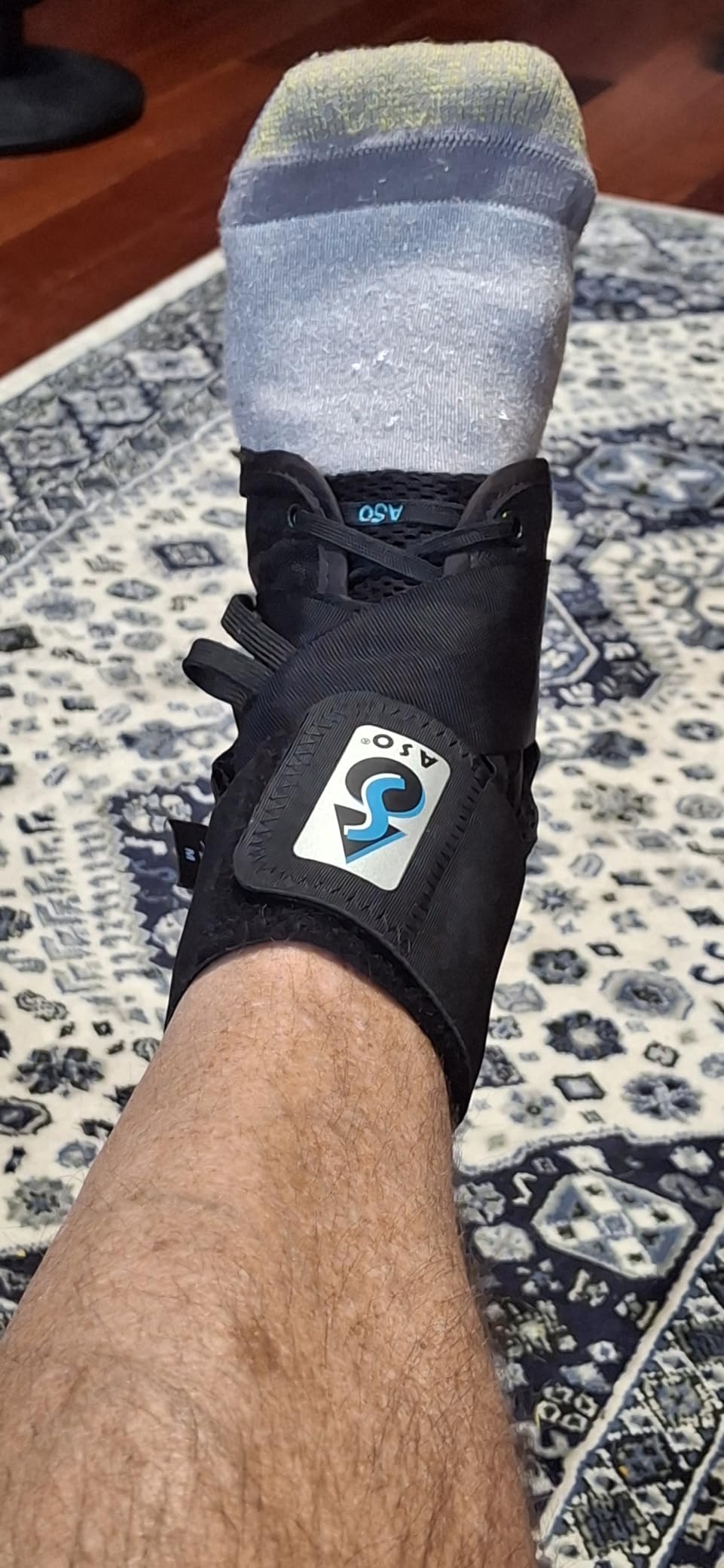 Med Spec ASO Ankle Stabilizer - Lace Up Ankle Brace for Sprained Ankle and Peroneal Tendonitis, Orthopedic Ankle Support for Men, Women, Adults, Teens and Kids, Sports Injury Recovery customer photo 1