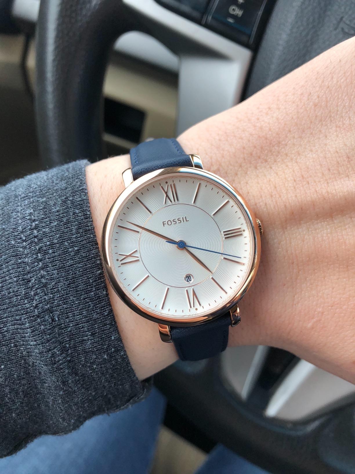 Fossil Women's Jacqueline Leather Watch customer photo 2