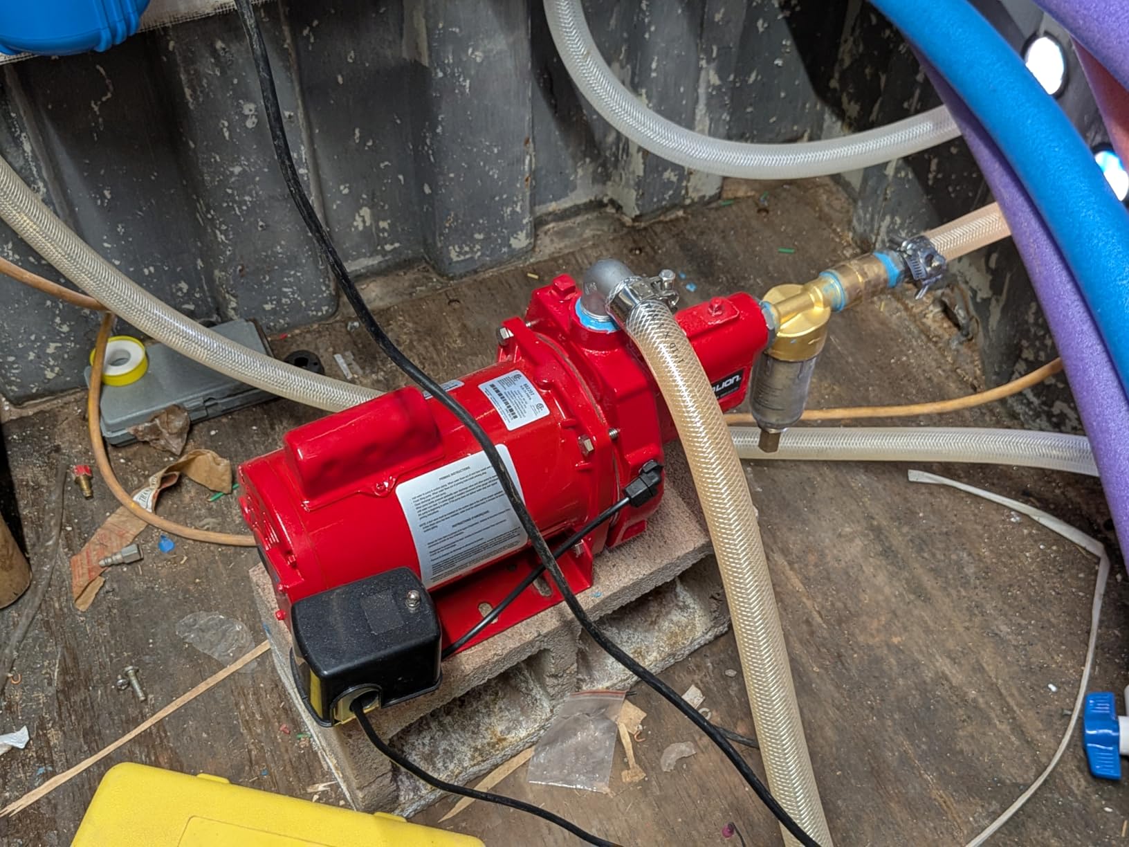 Red Lion RJS-75-PREM 3/4 HP, 16 GPM, 115/230 Volt, Premium Cast Iron Shallow Well Jet Pump, Red, 602207 customer photo 2
