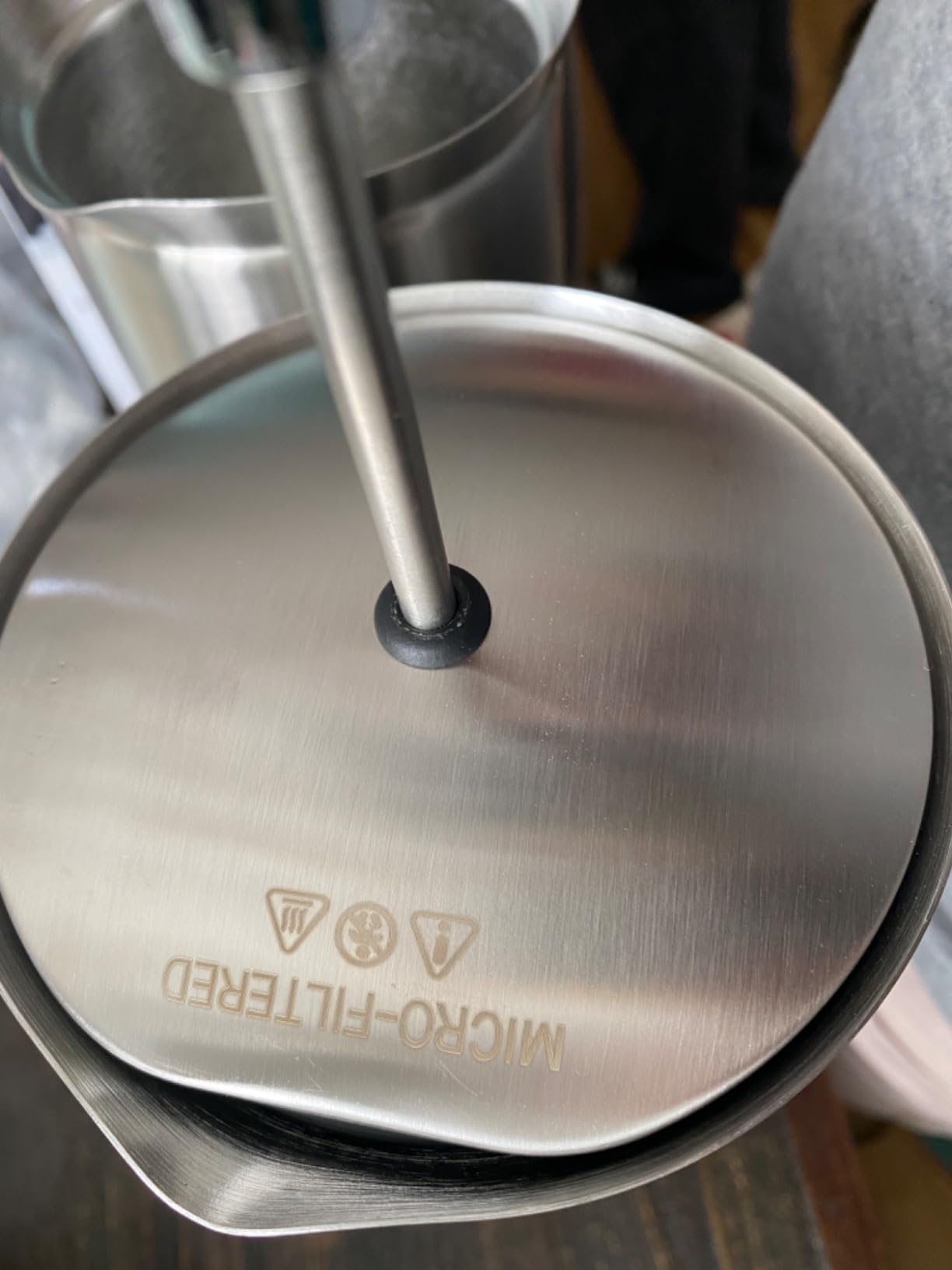 ESPRO P7 French Press, 32oz, Brushed, Stainless Steel Coffee Maker | Double Filter Coffee Press, Grit-Free Coffee, Heat Resistant Insulated Tea Press customer photo 1