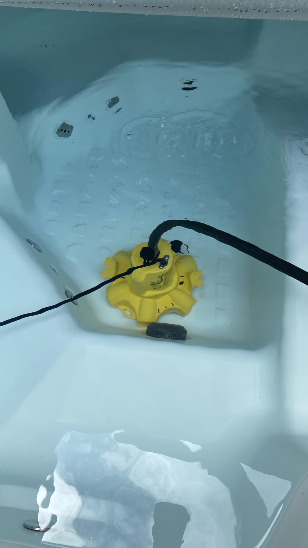 WAYNE - WaterBUG 1/6 HP 1350 GPH Submersible Pump with Multi-Flo Technology - Water Removal and Transfer Pump, Yellow customer photo 2
