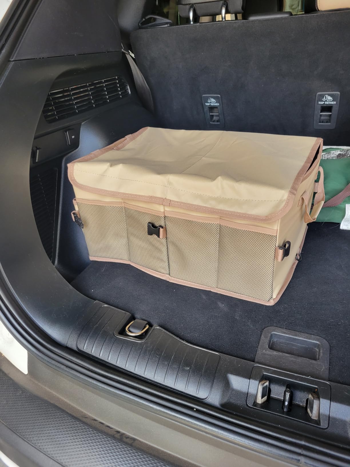 FORTEM Trunk Organizer For SUV Car Trunk Organizer, Foldable Storage, Car Accessories for Women Men, Collapsible Bag, 600D Oxford, Non Slip Bottom, Straps, Soft Cover (50L) customer photo 2