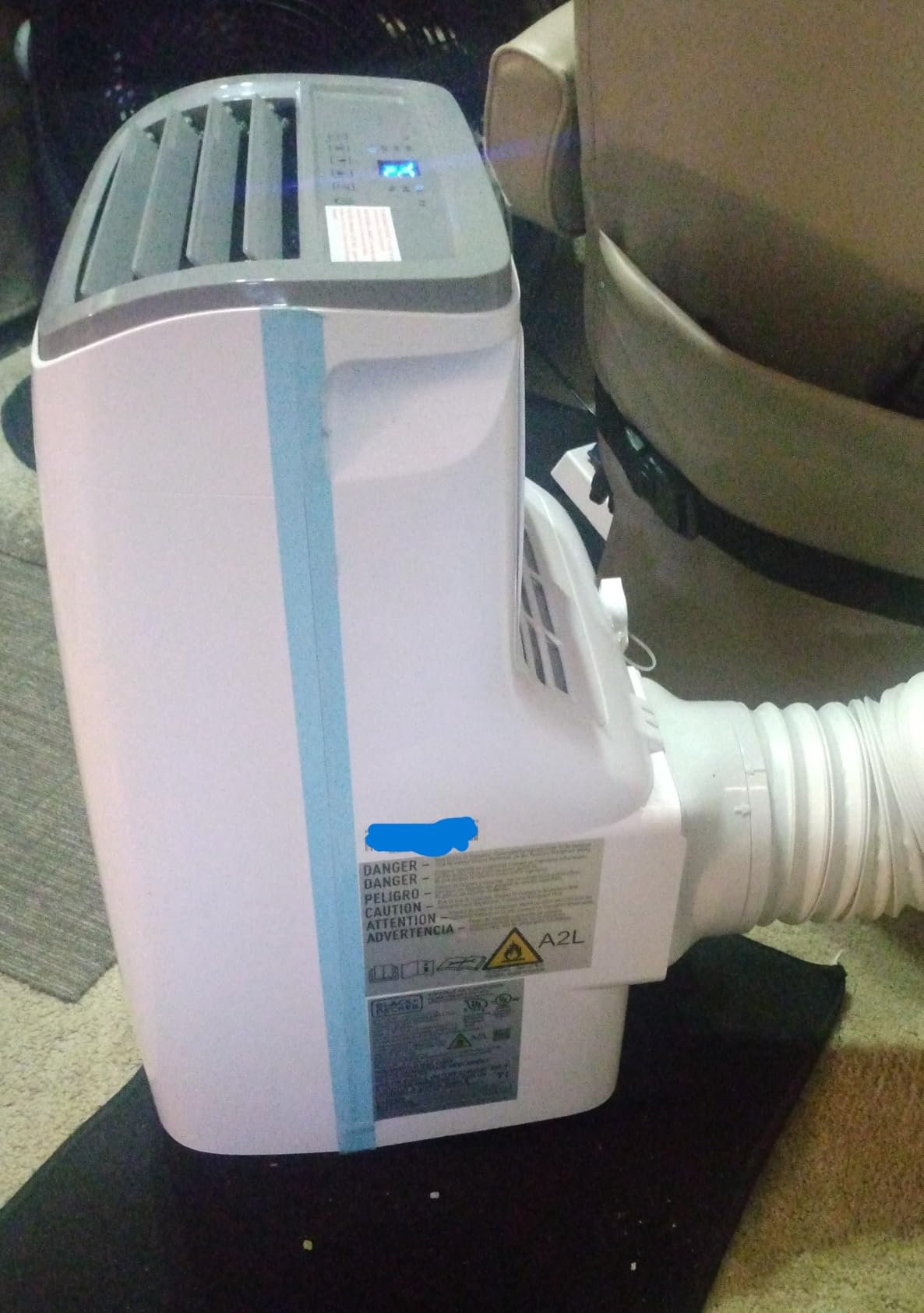 BLACK+DECKER Portable Air Conditioner, 9,000 BTU, BPACT08WT, White | 5,300 BTU SACC for Rooms up to 400 Sq. Ft., 3-in-1 Portable AC, Fan and Dehum with Follow Me Remote Control customer photo 1