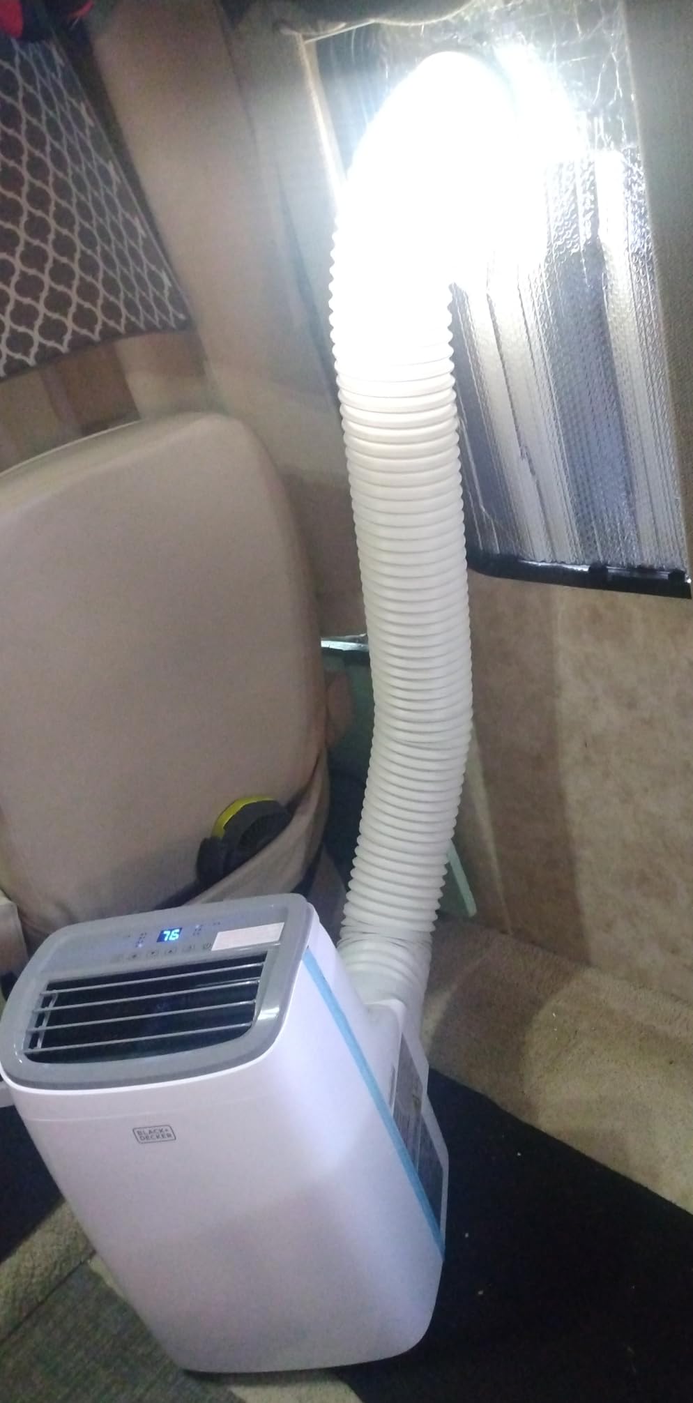 BLACK+DECKER Portable Air Conditioner, 9,000 BTU, BPACT08WT, White | 5,300 BTU SACC for Rooms up to 400 Sq. Ft., 3-in-1 Portable AC, Fan and Dehum with Follow Me Remote Control customer photo 2