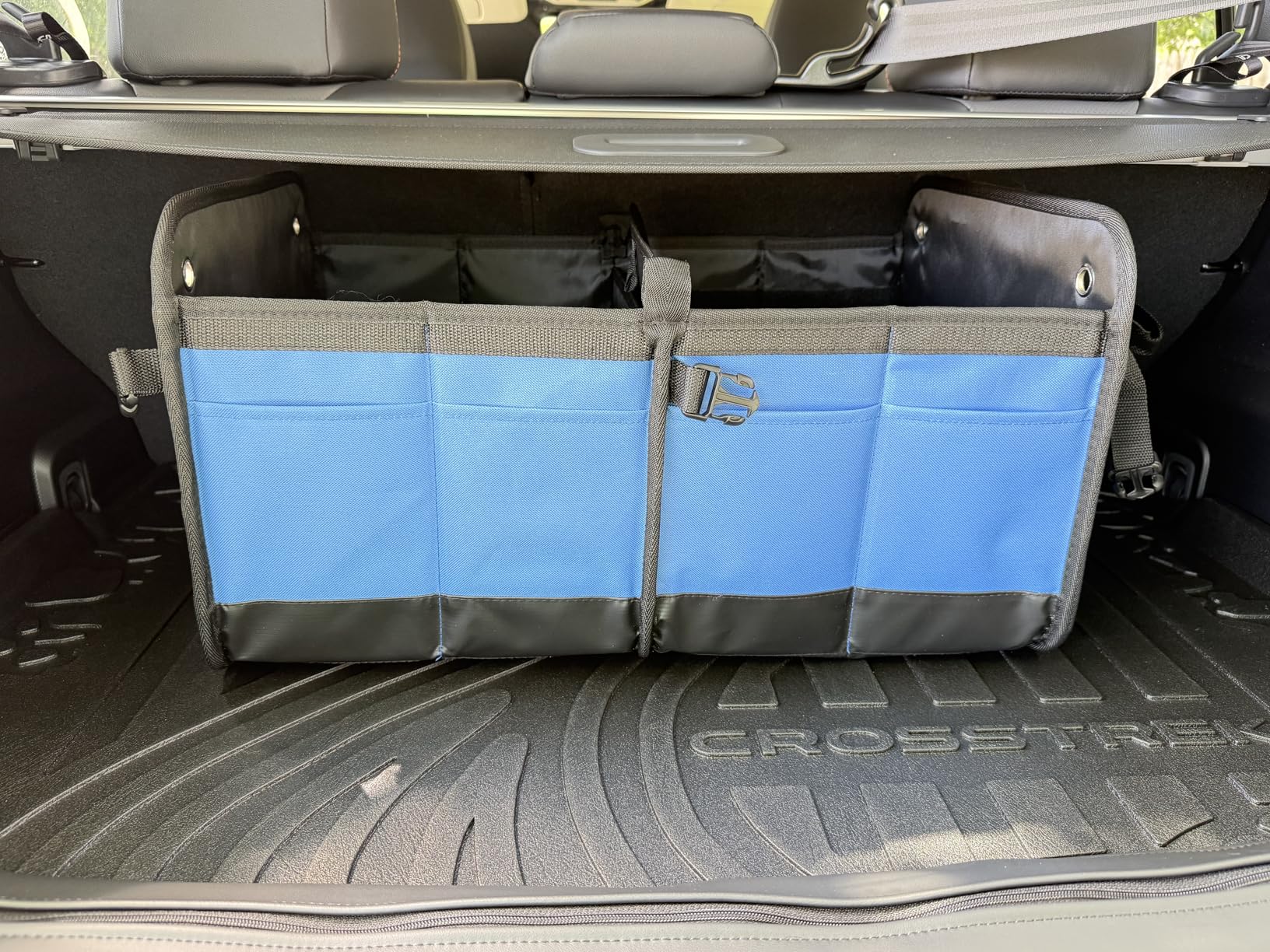 TRUNKCRATEPRO Trunk Organizer For Car, SUV, Truck | Premium Adjustable Multi Compartments Collapsible Car Trunk Organizer With Securing Straps & Non-Slip Bottom (Large Size, Black) customer photo 2
