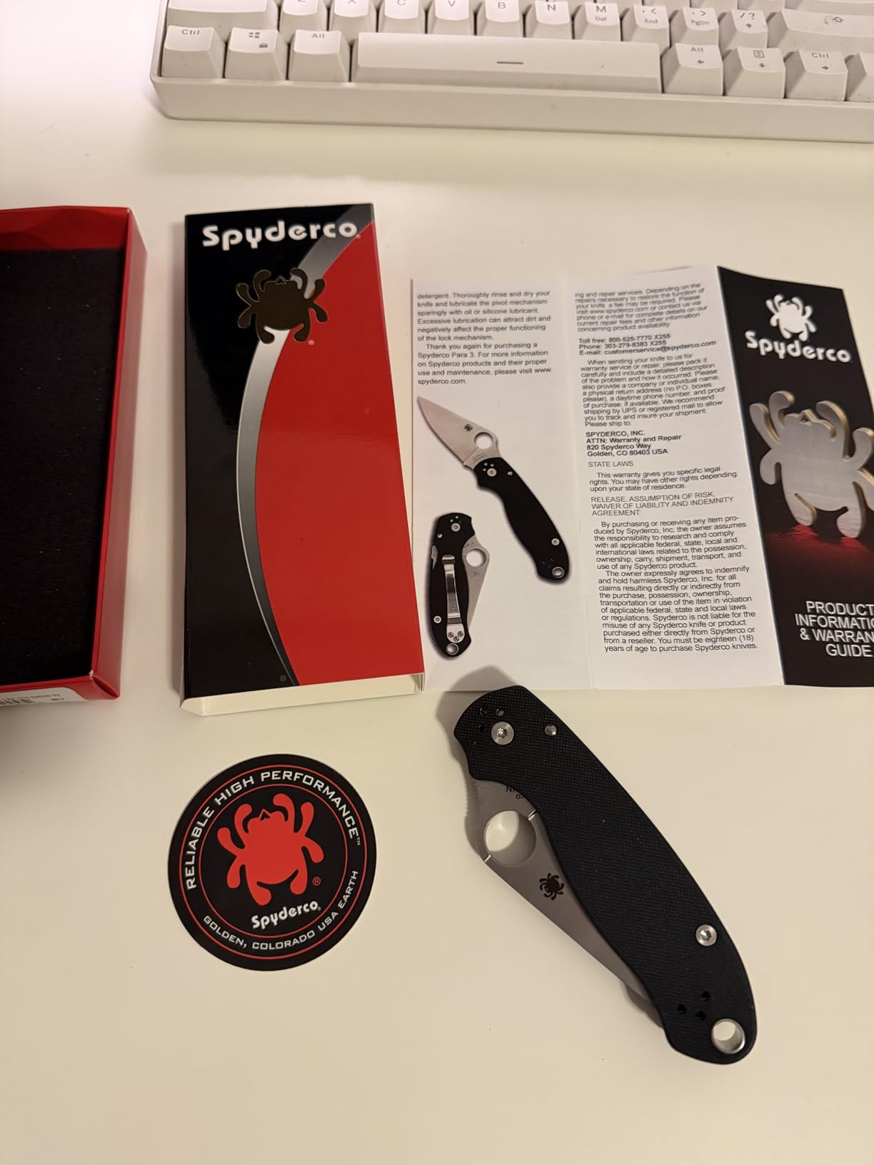 Spyderco Para 3 Folding Pocket Knife - 2.93