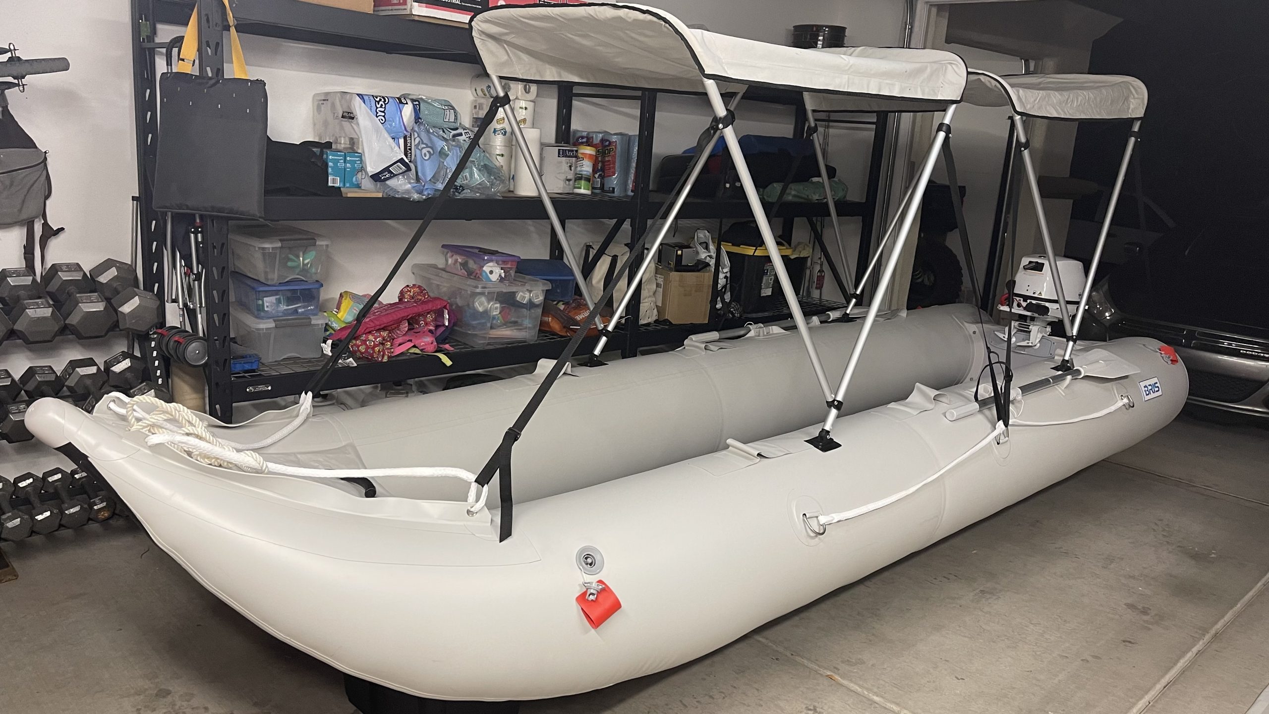 BRIS 15.4ft Inflatable Kayak 4 Person Canoe Boat customer photo 1