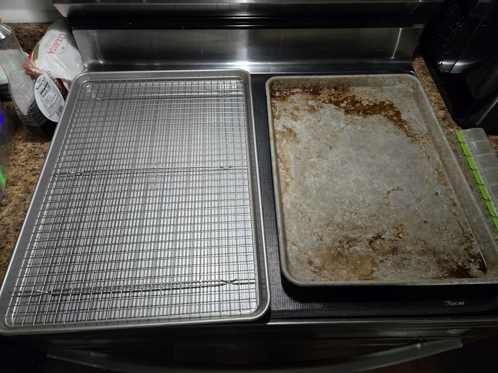 USA Pan Bakeware Quarter Sheet Baking Pan and Bakeable Nonstick Cooling Rack Set, Metal customer photo 2