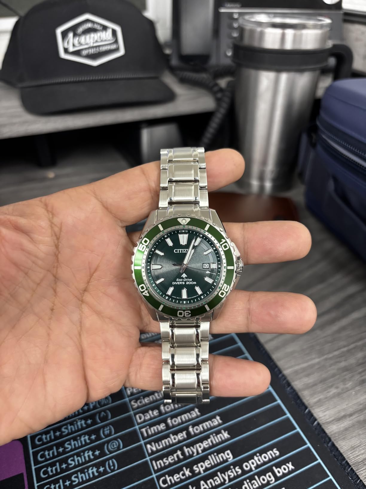 Citizen Men's Promaster Sea Eco-Drive Stainless Steel Watch, 3-Hand Date, One-Way Rotating Bezel, ISO Compliant, Luminous Hands and Markers customer photo 1