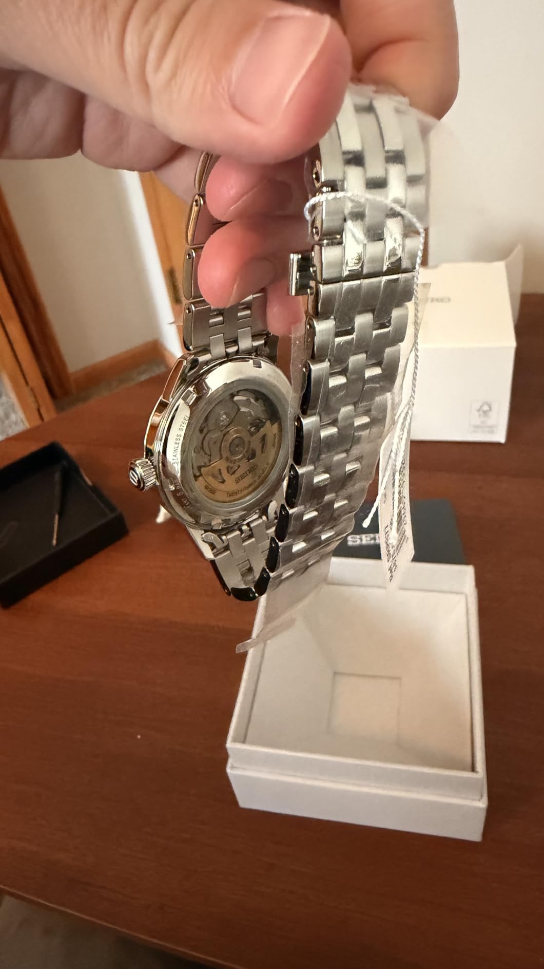SEIKO Automatic Watch for Men - Presage Collection - Stainless Steel, Water-Resistant 50M customer photo 2