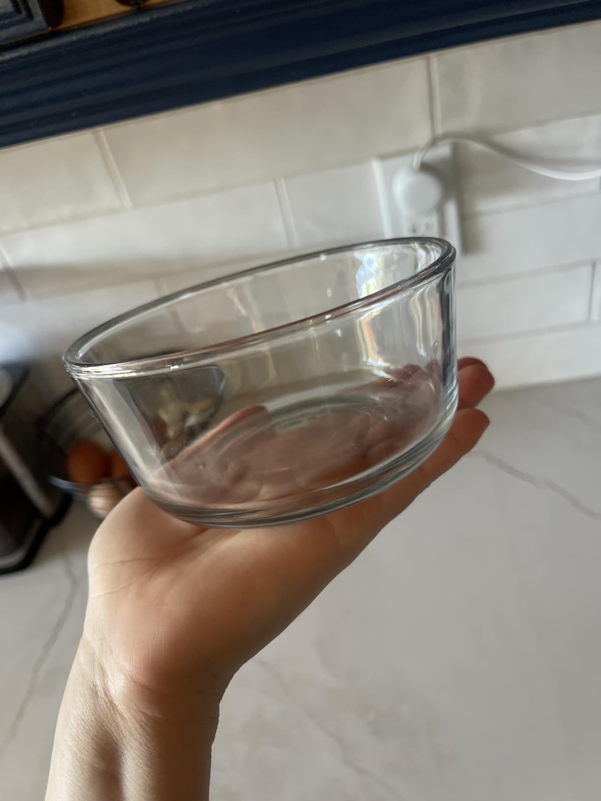 Pyrex 7200 2-Cup Glass Bowl & Dark Blue Lid (3-Pack) - Made in USA customer photo 1