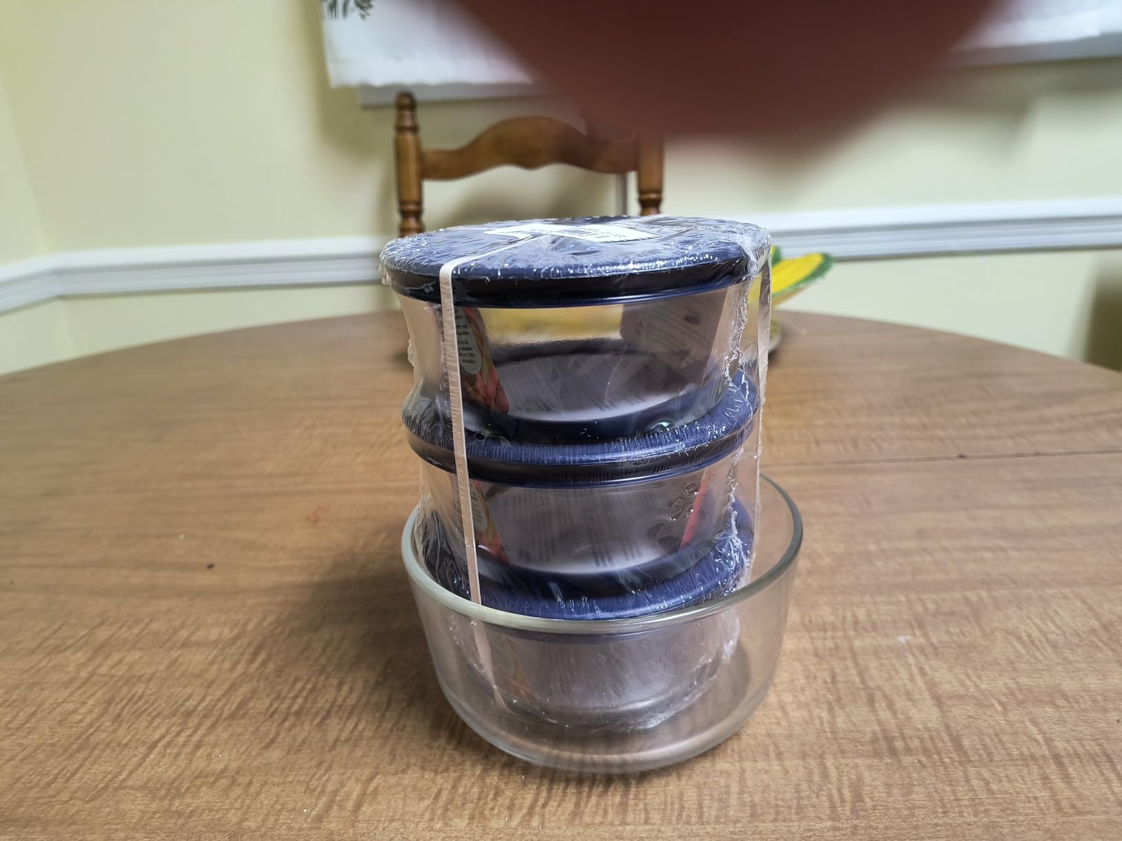 Pyrex 7200 2-Cup Glass Bowl & Dark Blue Lid (3-Pack) - Made in USA customer photo 2