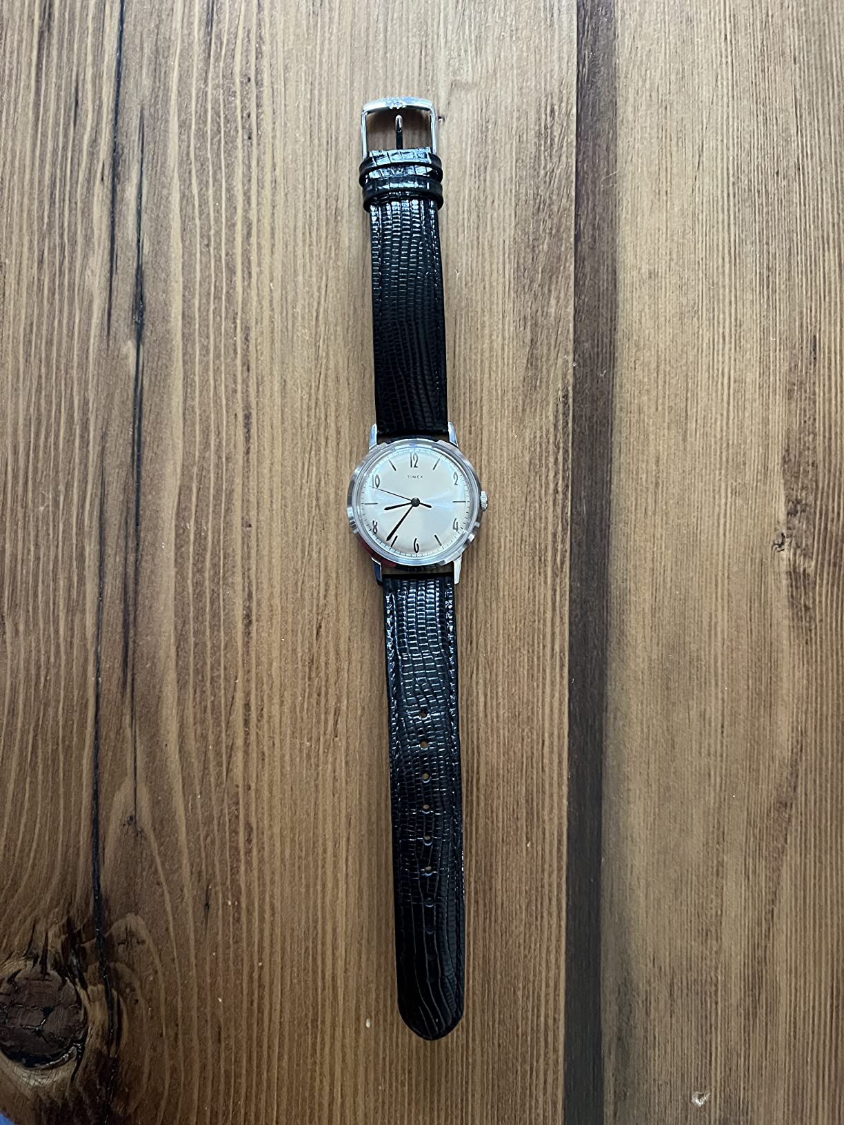 Timex Unisex Marlin Stainless Steel Hand-Wound Movement customer photo 2