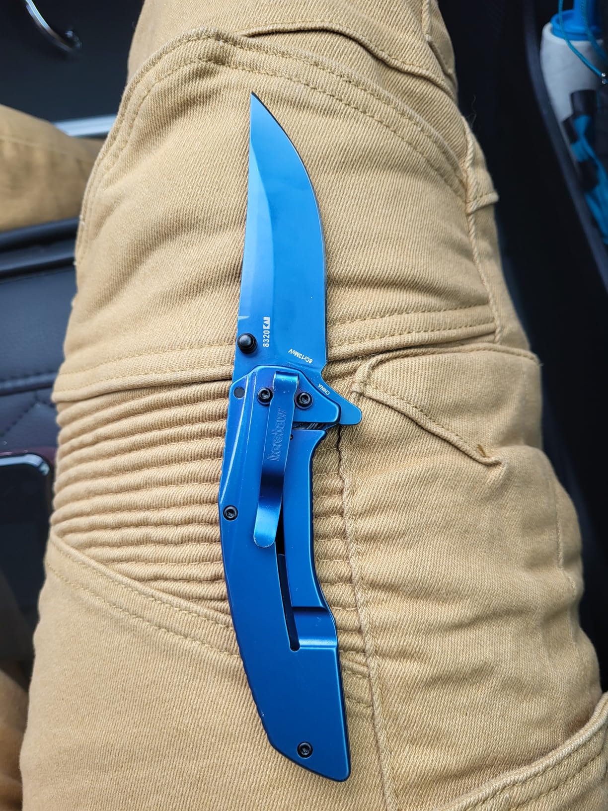 Kershaw Outright Folding Pocket Knife, 8Cr13MoV Stainless Steel Blade, Pocketclip customer photo 2