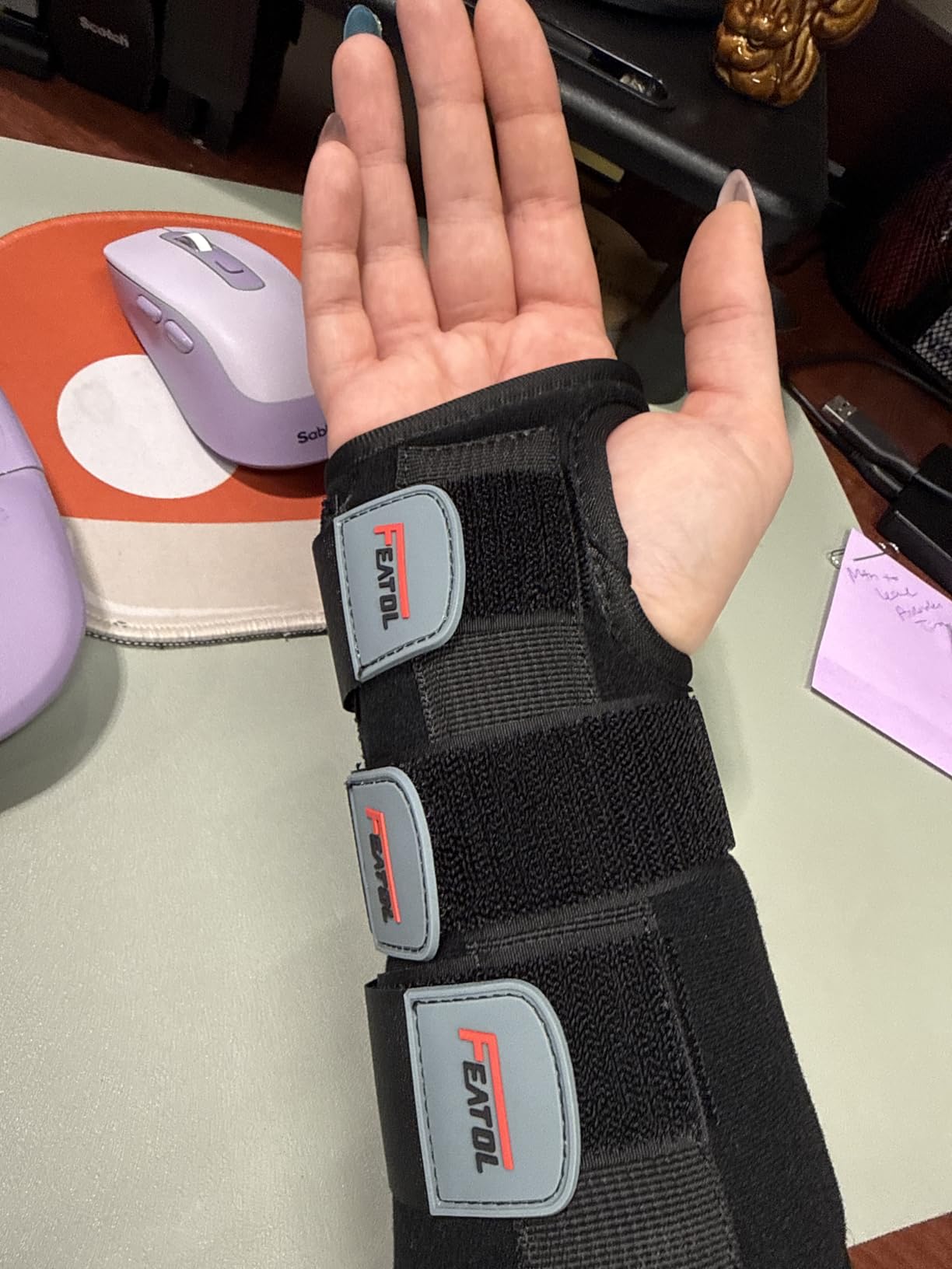 Wrist Brace, Best Seller Carpal Tunnel Splint Night Support for Women Men, Pain Relief Support - Tendonitis, Arthritis, Sprain customer photo 2