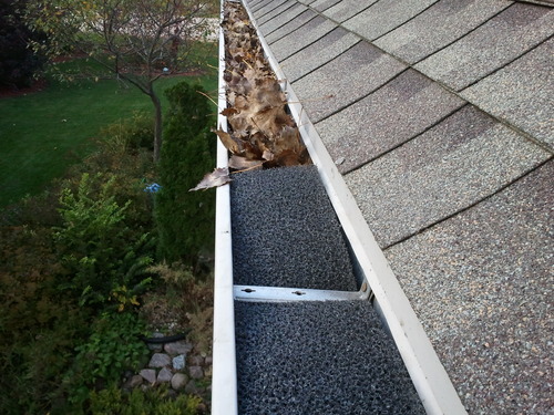 Pro Gutter Guard - 4-Inch Half Round Foam Gutter Filter Insert for Year Round Leaf Protection & Proudly Made in The USA - GSR432-3 customer photo 2