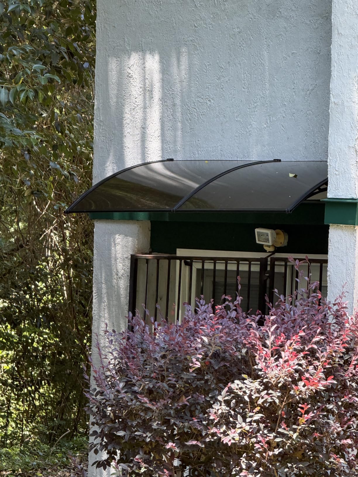 VIVOHOME Polycarbonate Window Door Awning Brown 38 Inch x 115 Inch | Awning Canopy Brown with Black Bracket customer photo 1