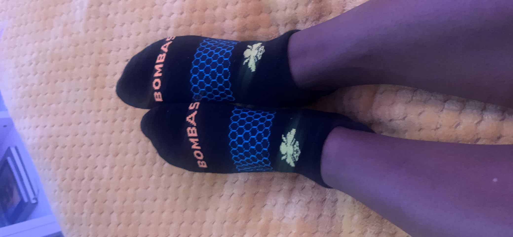 Women's Marls Ankle Socks, (Lagoon Blue, Medium) customer photo 1