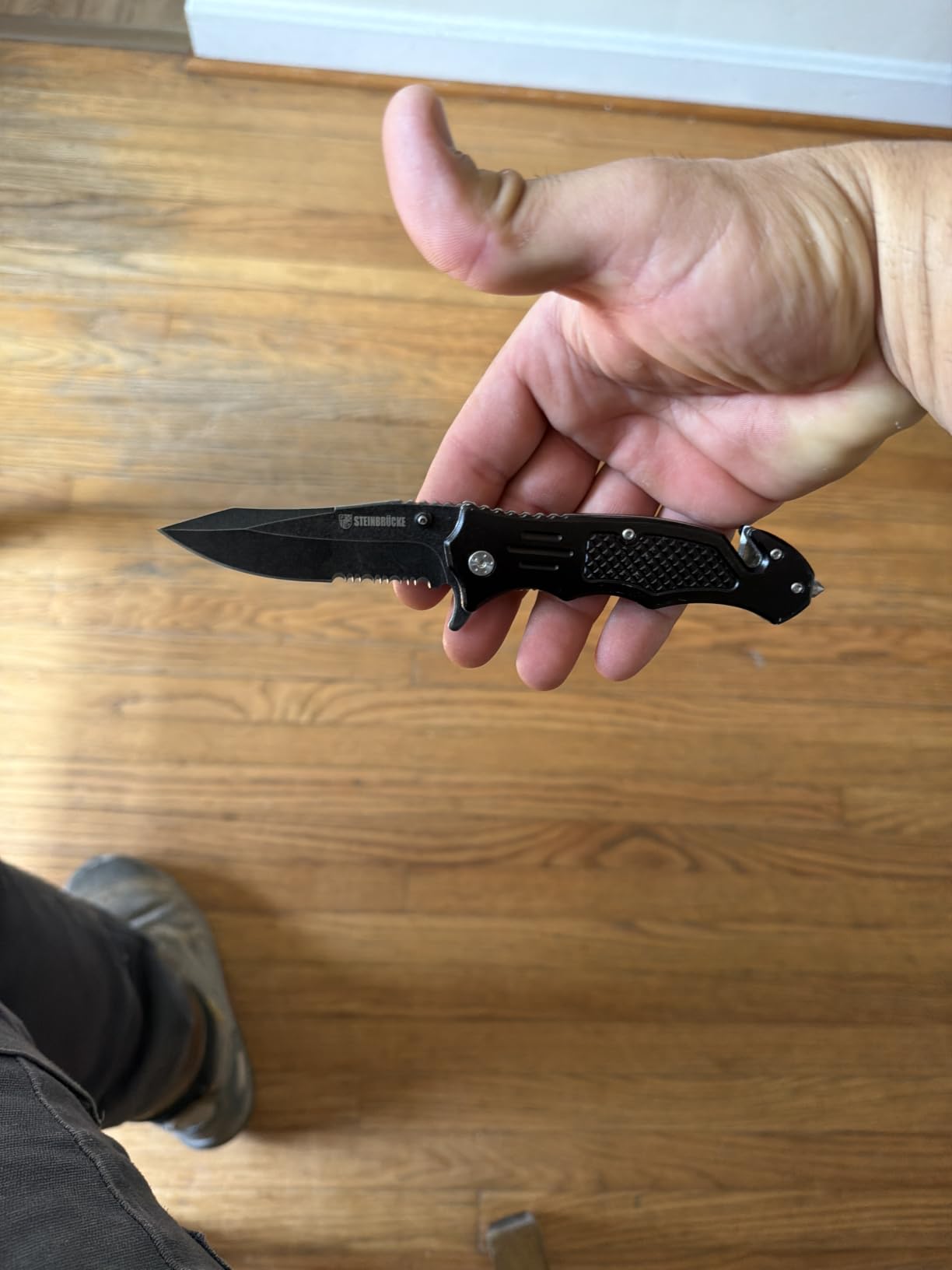 Steinbrucke Tactical Knife Folding Stainless Steel 8Cr13Mov 3.4 Blade customer photo 1