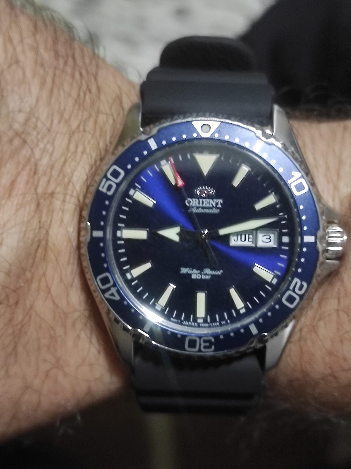 ORIENT Kamasu/Mako III Men's Automatic Manual Winding Sports Steel or Silicone Divers' Watch with Screw Crown and Sapphire Crystal customer photo 2
