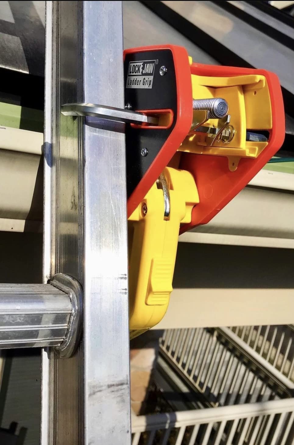 Lock Jaw Roof Ladder Stabilizer Hook for Gutter - Standoff in 5 Seconds with Slide-Lock Security customer photo 2