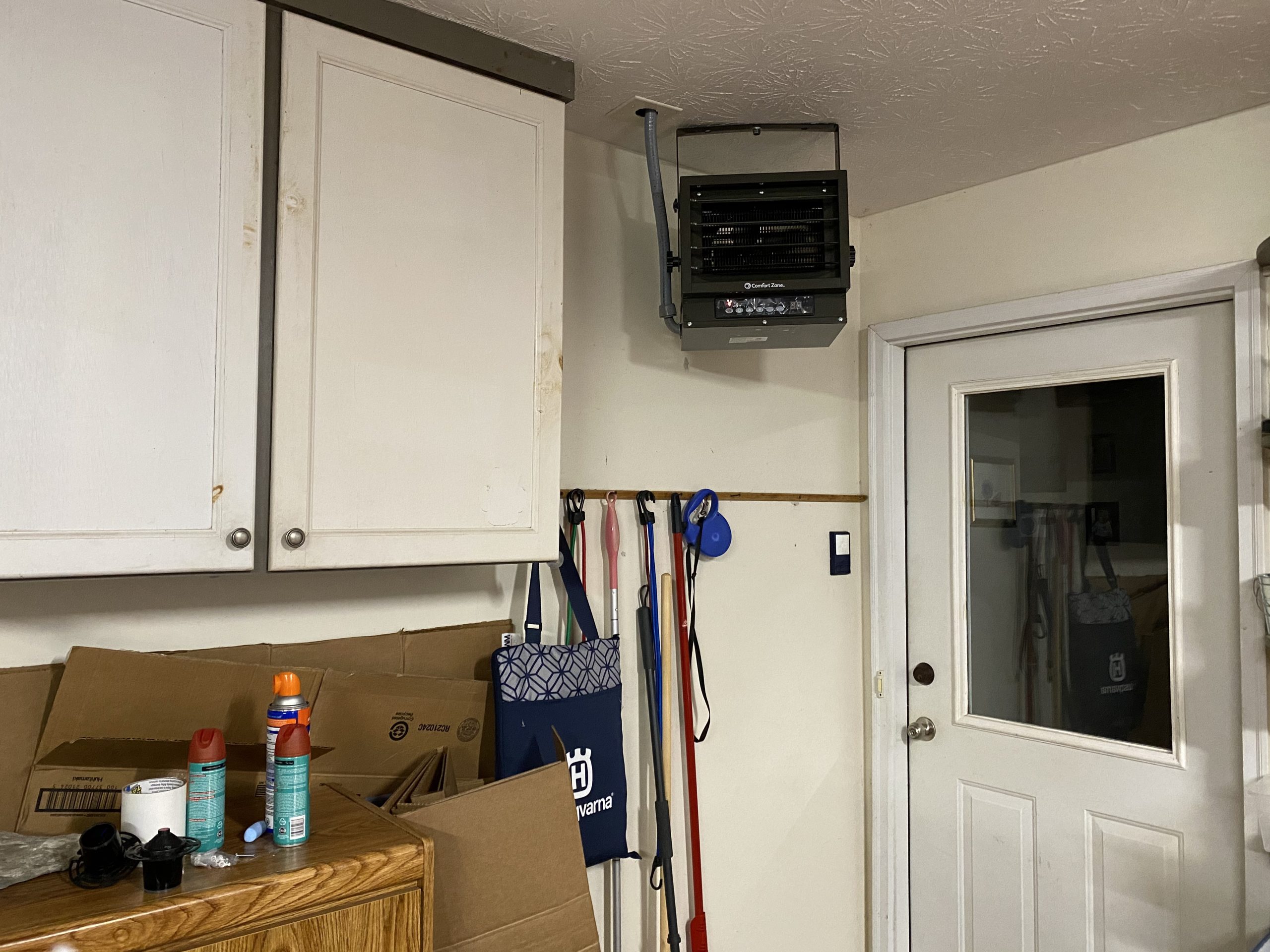 Comfort Zone Hard-Wired Ceiling Mount Garage Space Heater with Remote, 7,500 Watt, 240 Volt, Fan-Forced, Overheat Protection, Digital Thermostat, 12-Hour Timer (CZ230ER) customer photo 2