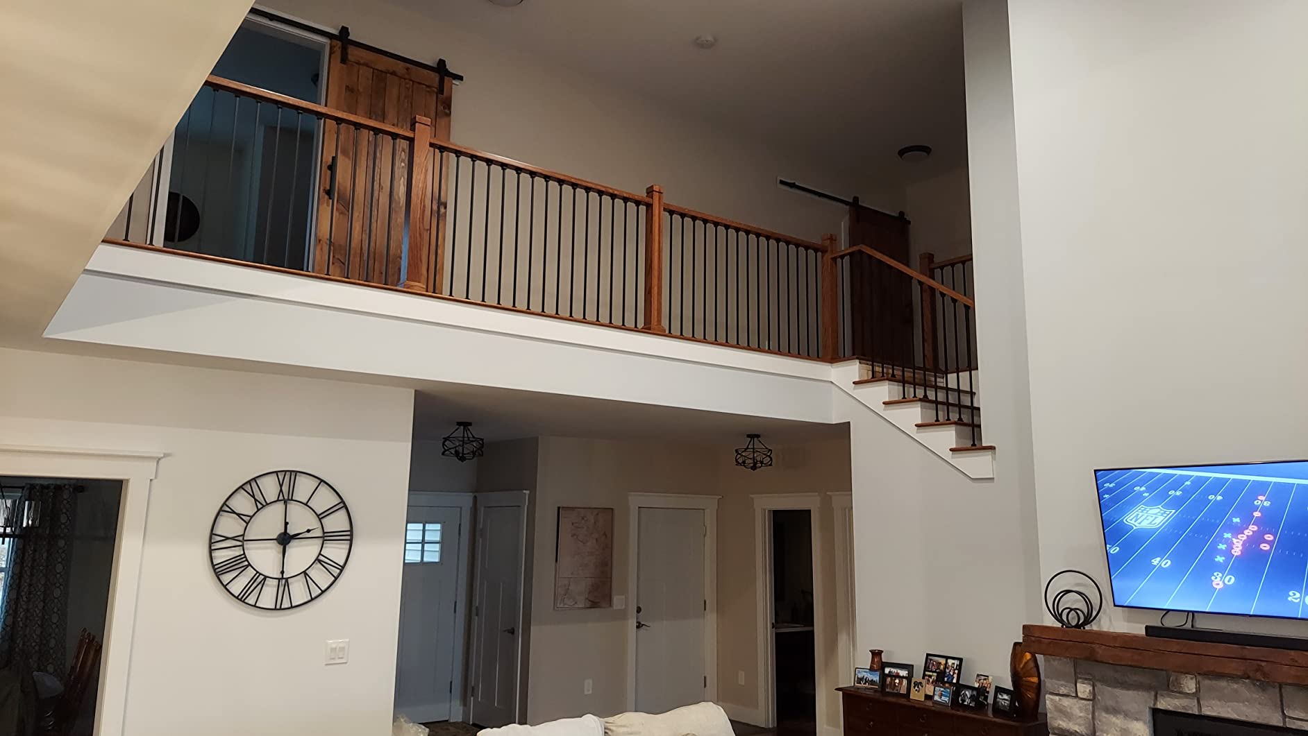 Sleek Modern Solid Red Oak Stair Newel Post with a Single Groove (3 1/2