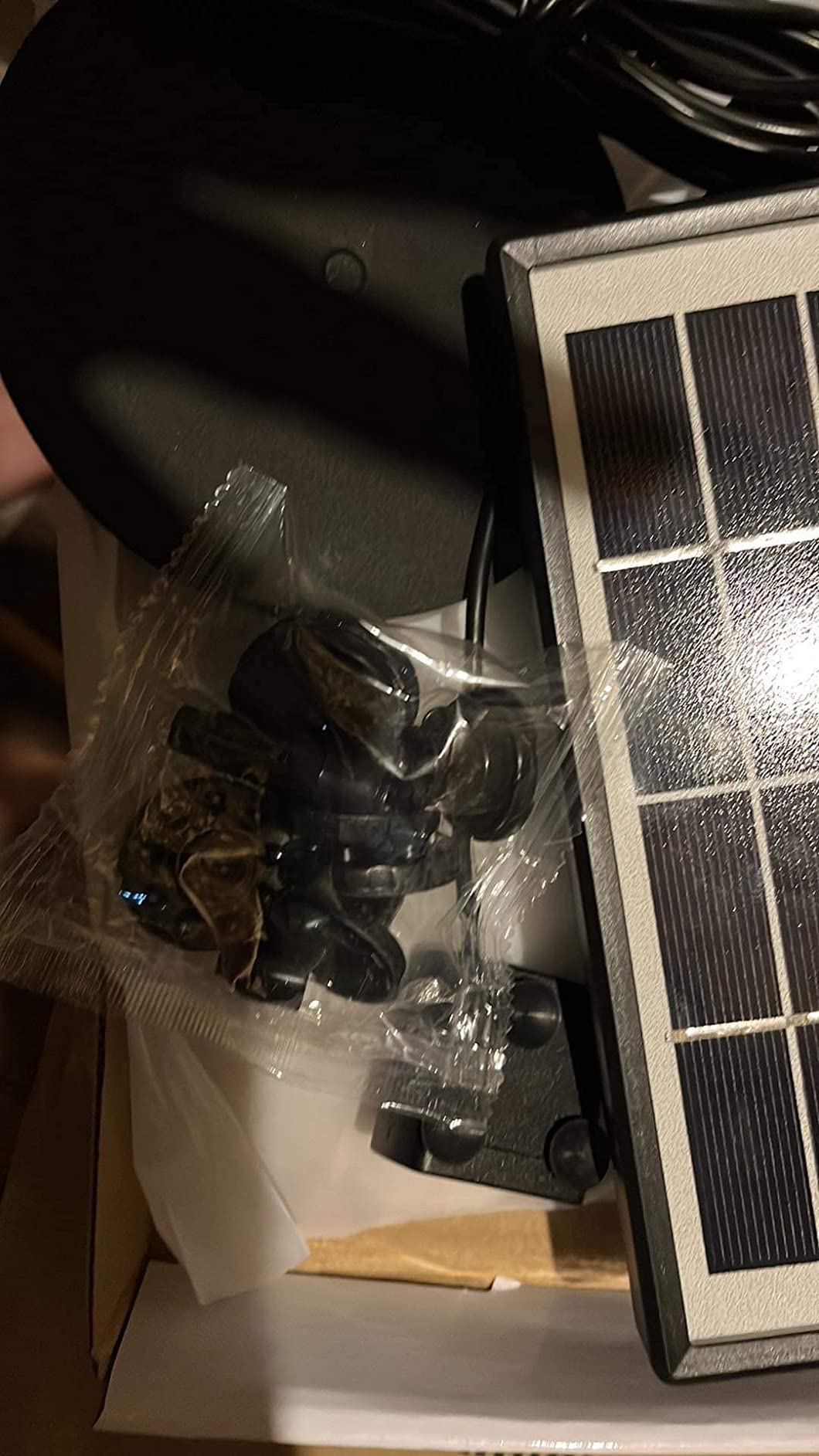 AISITIN 6.5W Solar Fountain Pump with Battery Backup 1500mAh & 6 Nozzles | Works Normally on Cloudy Days, Auto Power-off Protection, DIY Design, Solar Water Pump for Bird Bath, Garden, Pond, Fish Tank customer photo 1
